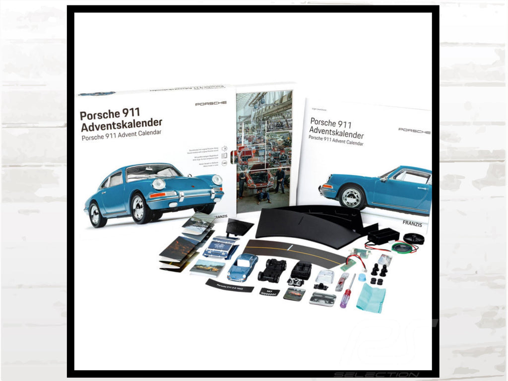 Porsche 911 Advent Calendar, Blue Enamel 1:43 Model
