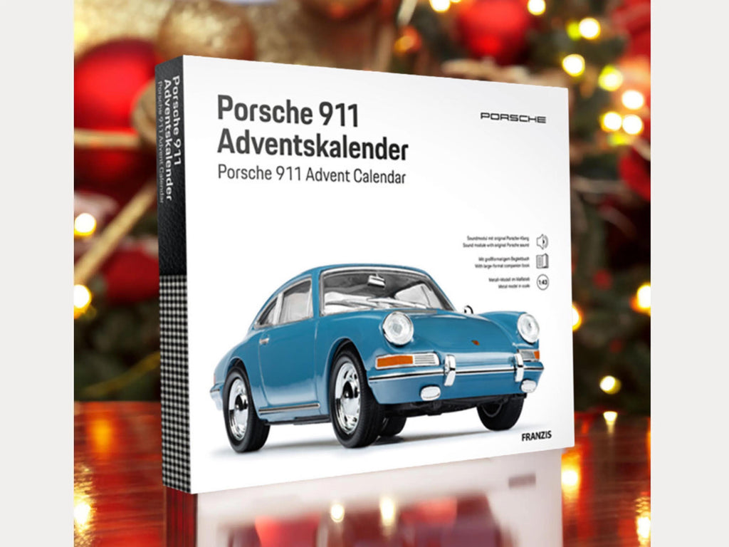 Porsche 911 Advent Calendar, Blue Enamel 1:43 Model