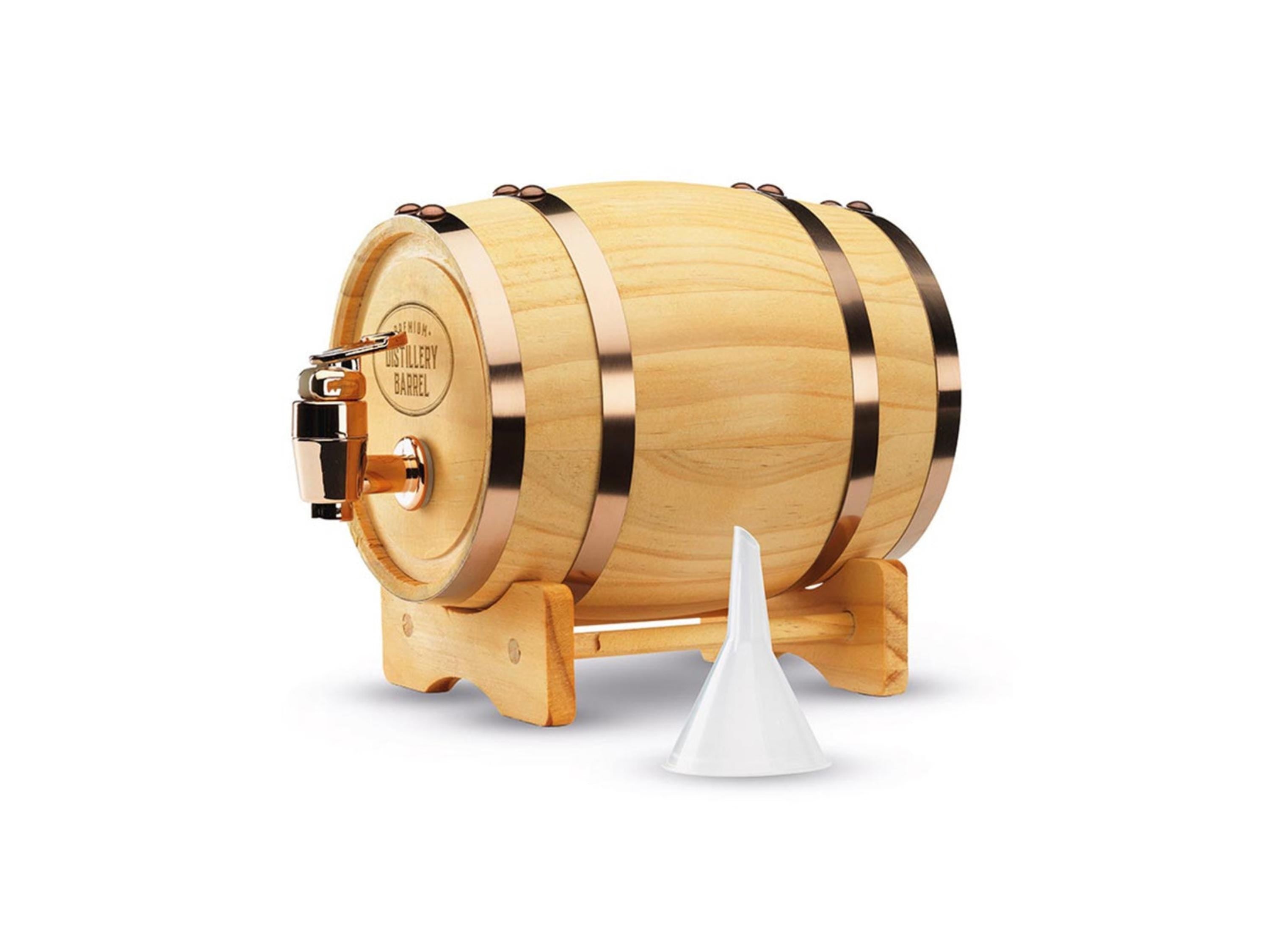 Wooden Whiskey Barrel Keg: 800ml Home Bar Decor