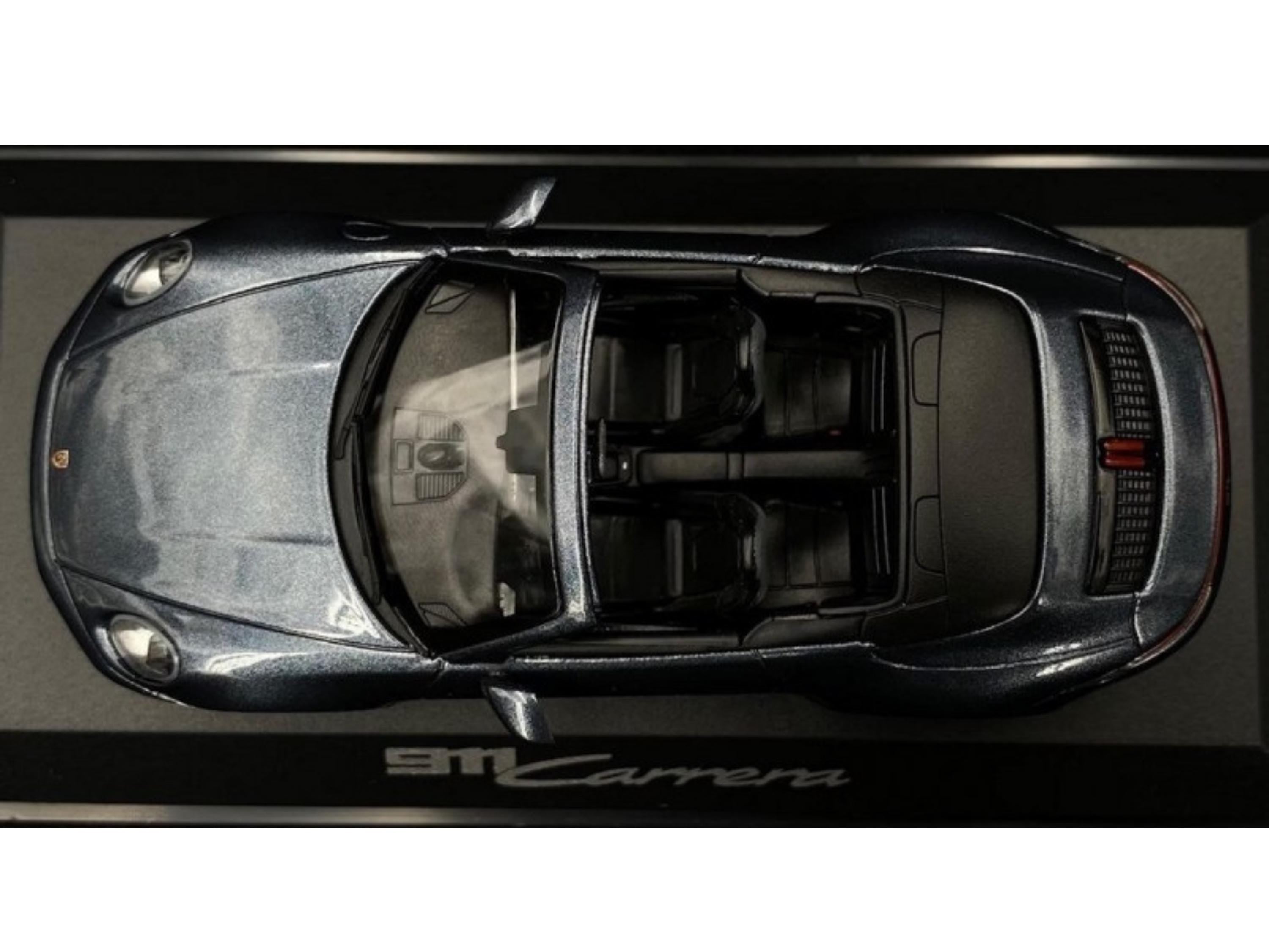 Porsche 911 Carrera Cabriolet Diecast Model | Biscay Blue, 1:43 Scale