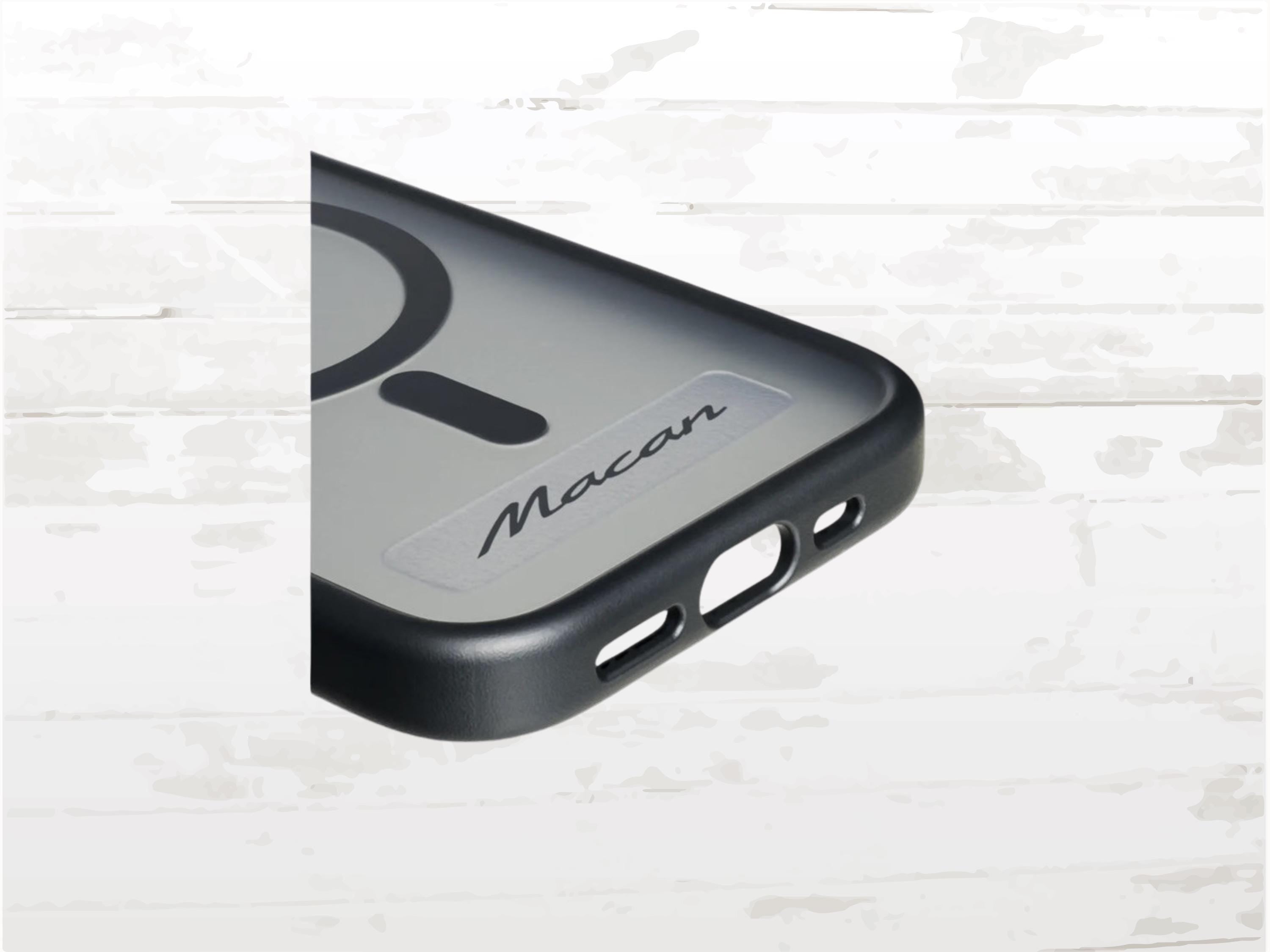 Porsche iPhone 17 Case I Customisable I Black Transparent MagSafe Cover