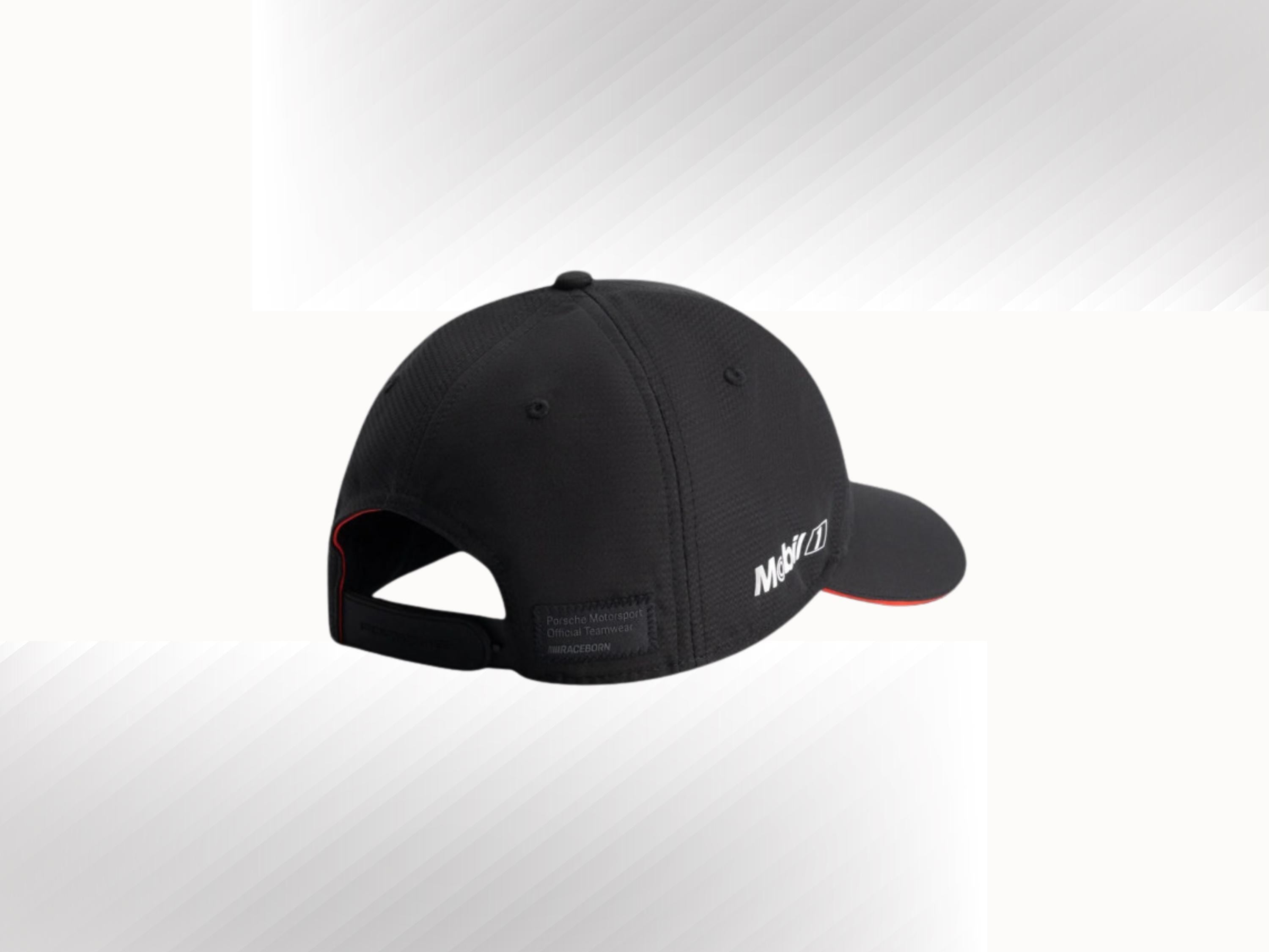 Porsche Motorsport Hat: Black Racing Cap with Sponsor Logos