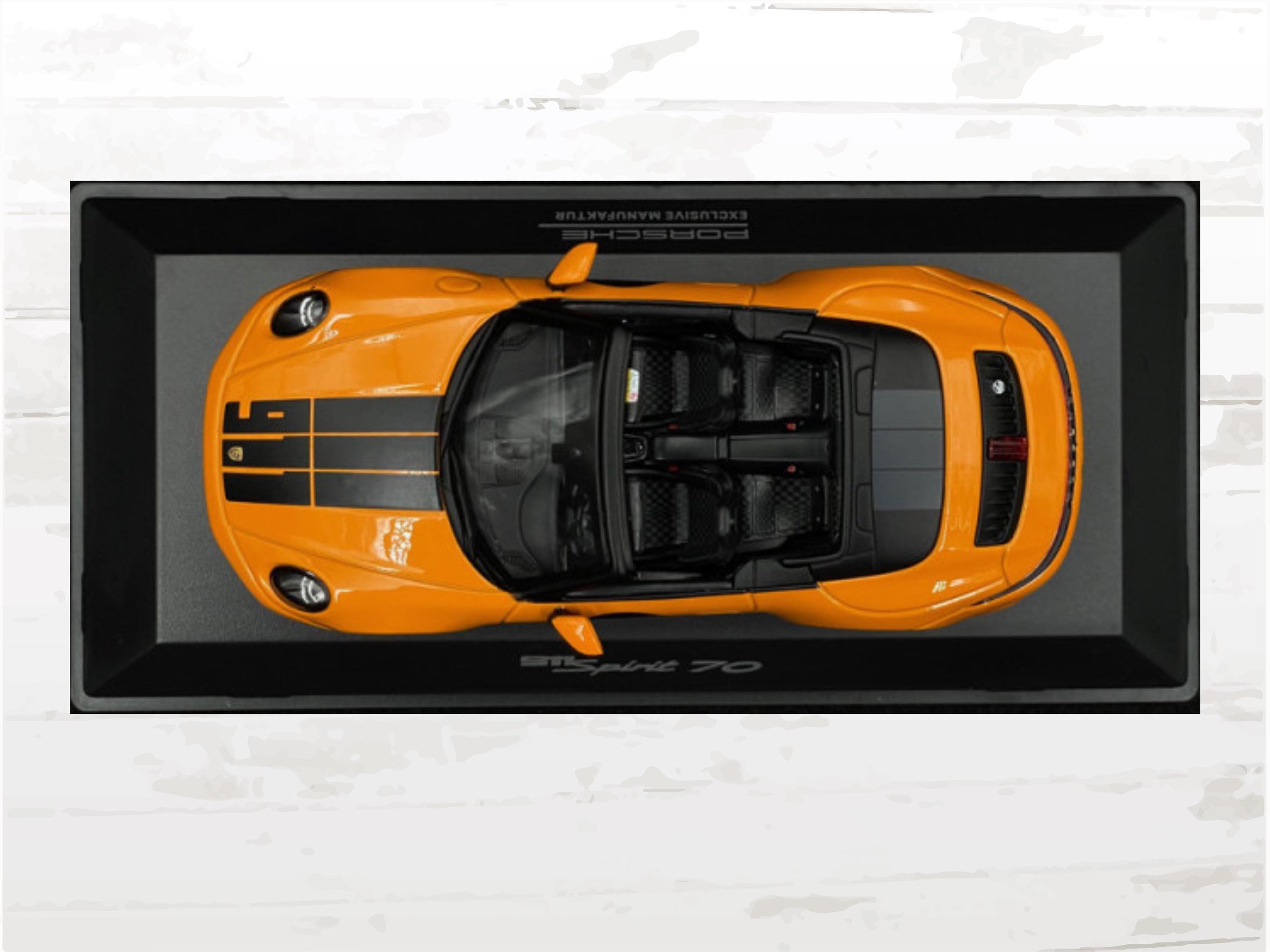 Porsche 911 Spirit 70 Cabriolet 2025 Signal Orange 1:43 Model Car