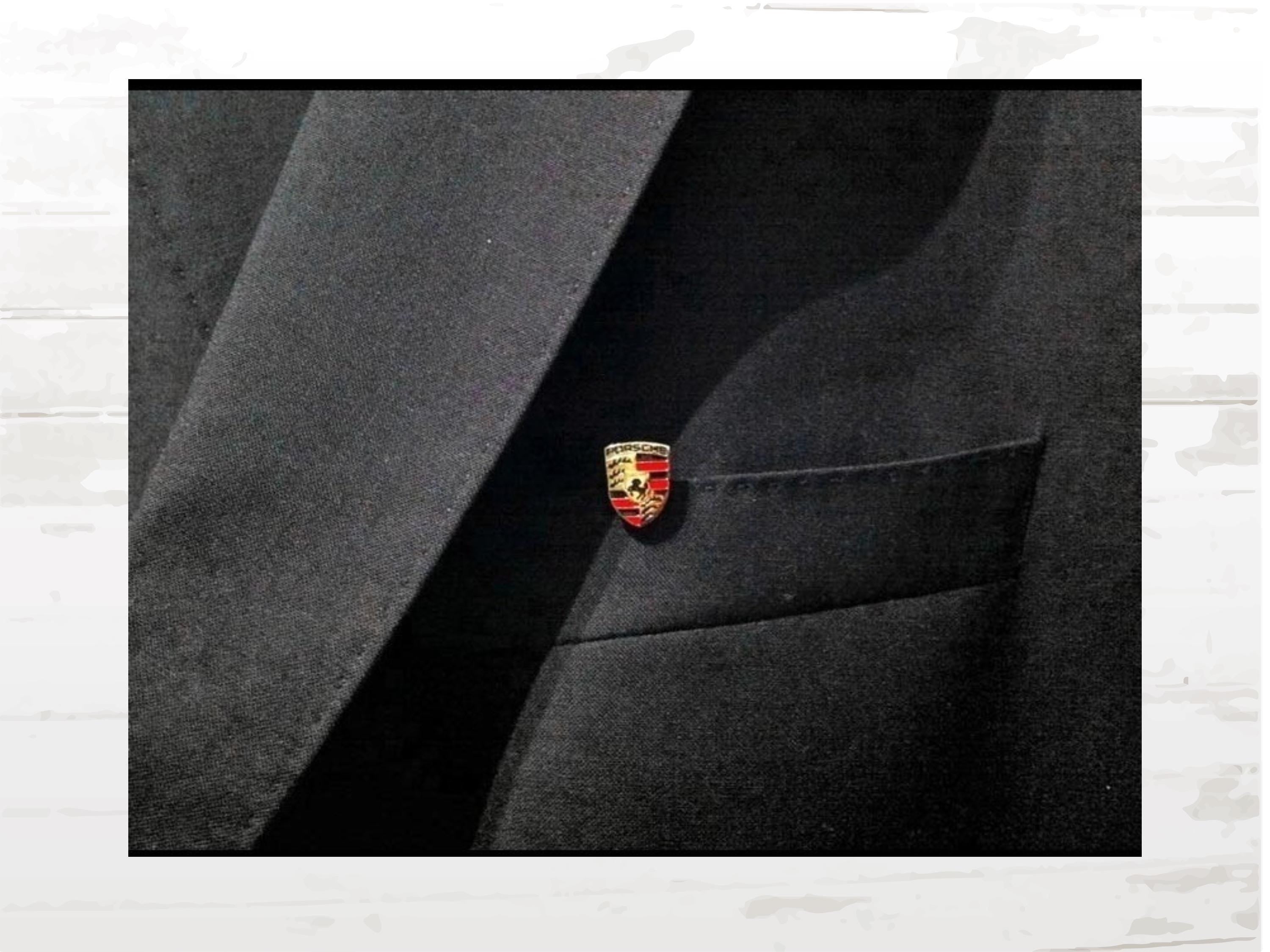 Gold Porsche Crest Pin: Collector's Lapel Badge