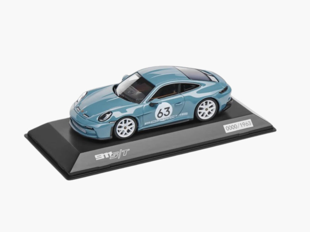 Porsche 911 S/T Scale Model: 992, Shore Blue Metallic, 1/43, Limited Edition