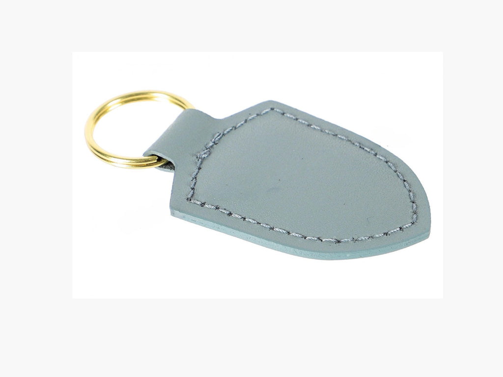 Porsche Crest Keyring Shade Green Leather | Metal Crest Keychain | Premium Gift
