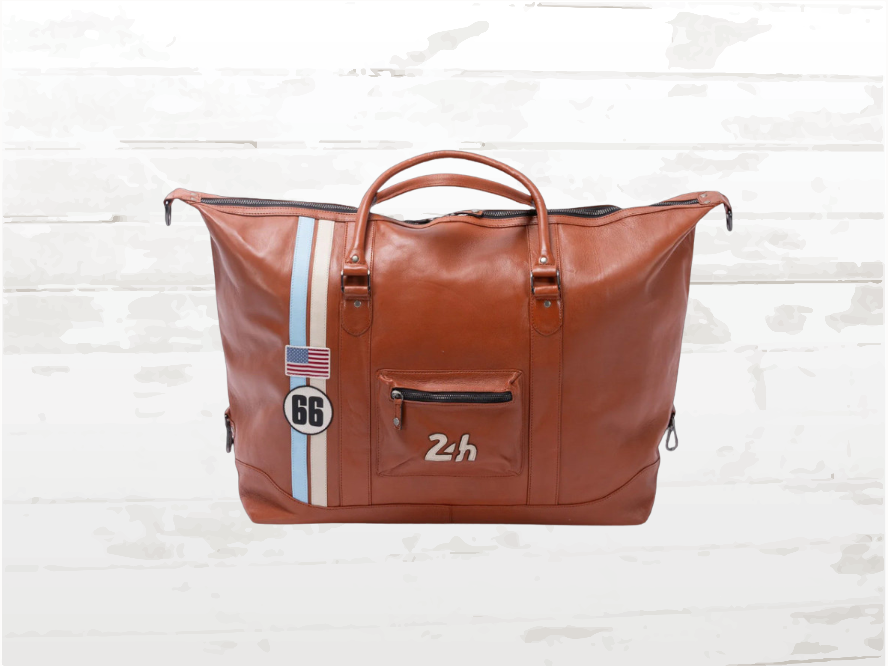 24h Le Mans Big Leather Travel Bag Ken 72h - Rusty Vintage Racing