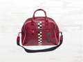 24h Le Mans Leather Helmet Bag Mick - Dark Red Racing Heritage