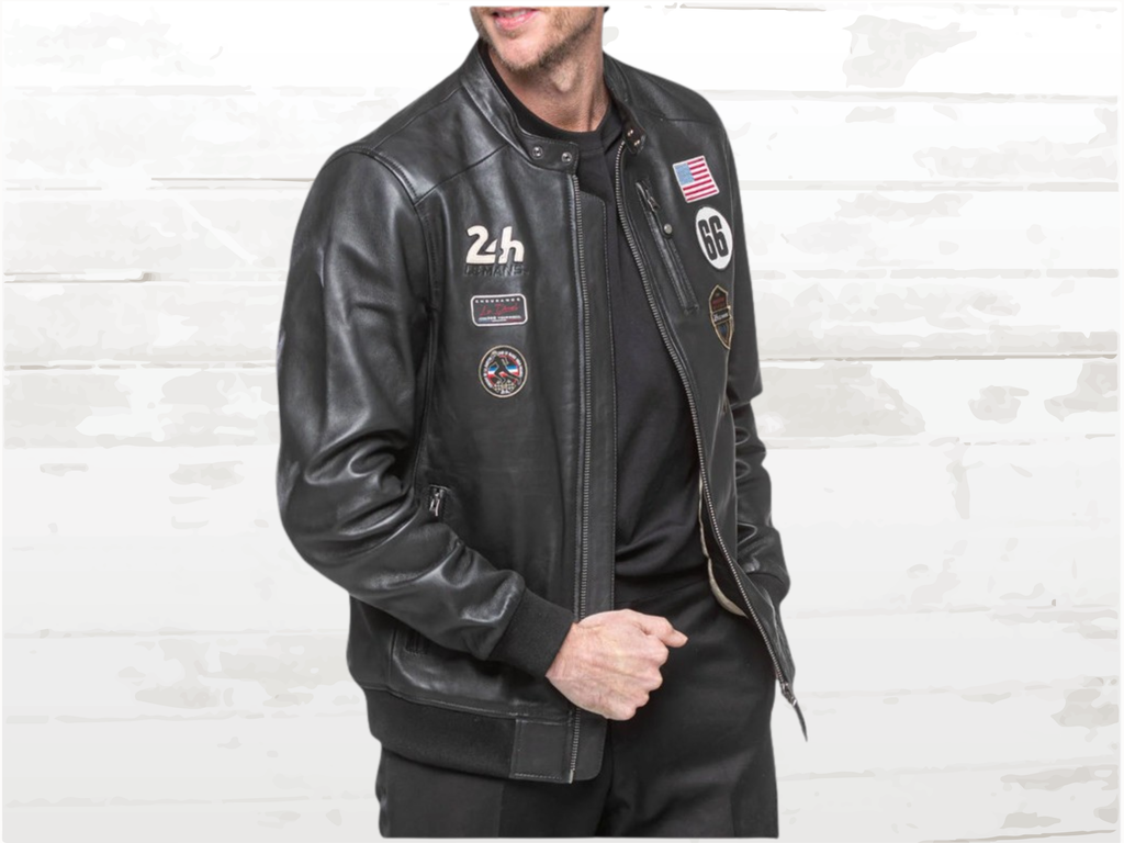 24h Le Mans Pierre Leather Jacket Black - Vintage Racing Heritage | Men's