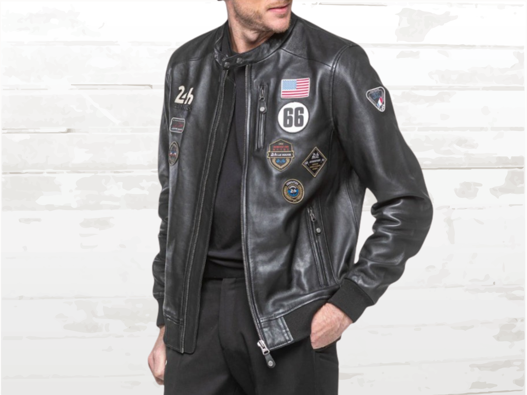 24h Le Mans Pierre Leather Jacket Black - Vintage Racing Heritage | Men's