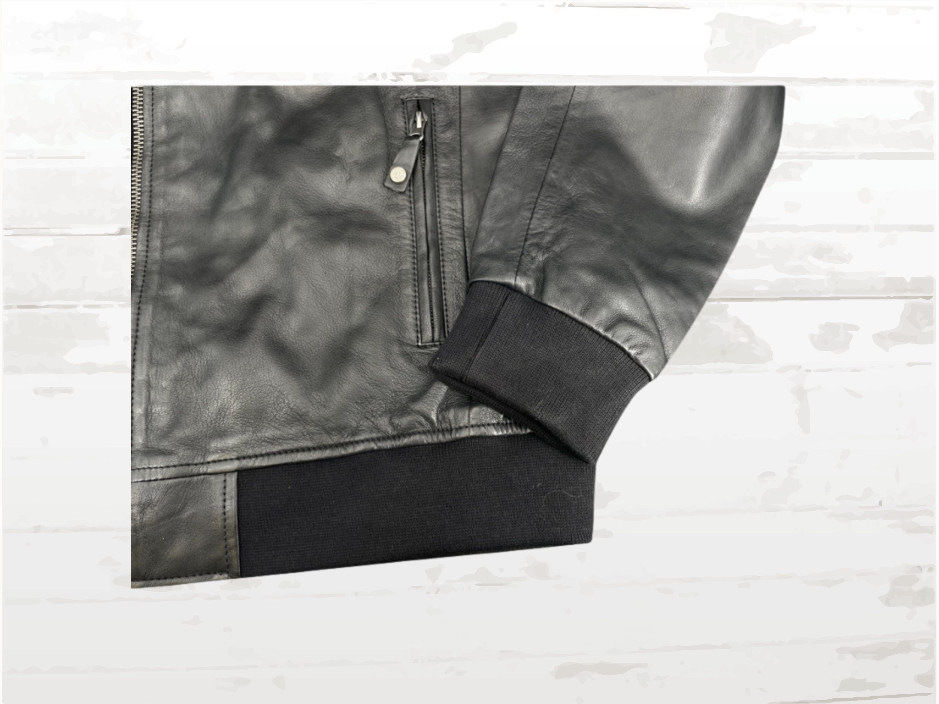 24h Le Mans Pierre Leather Jacket Black - Vintage Racing Heritage | Men's