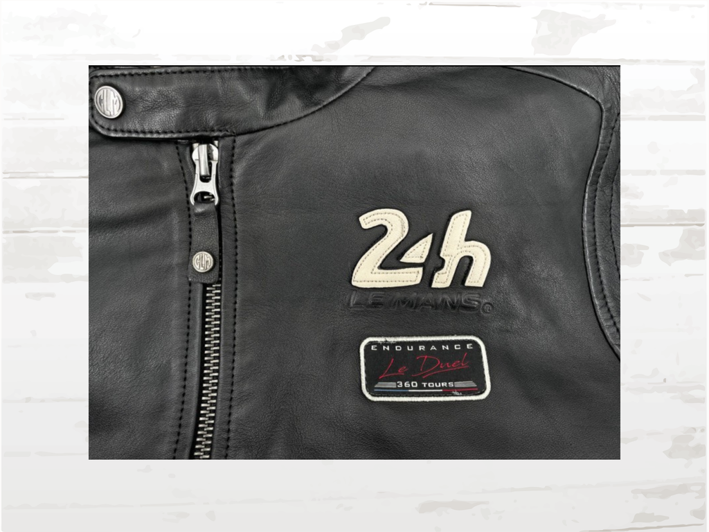 24h Le Mans Sten Leather Jacket Black - Vintage Racing Heritage | Men's