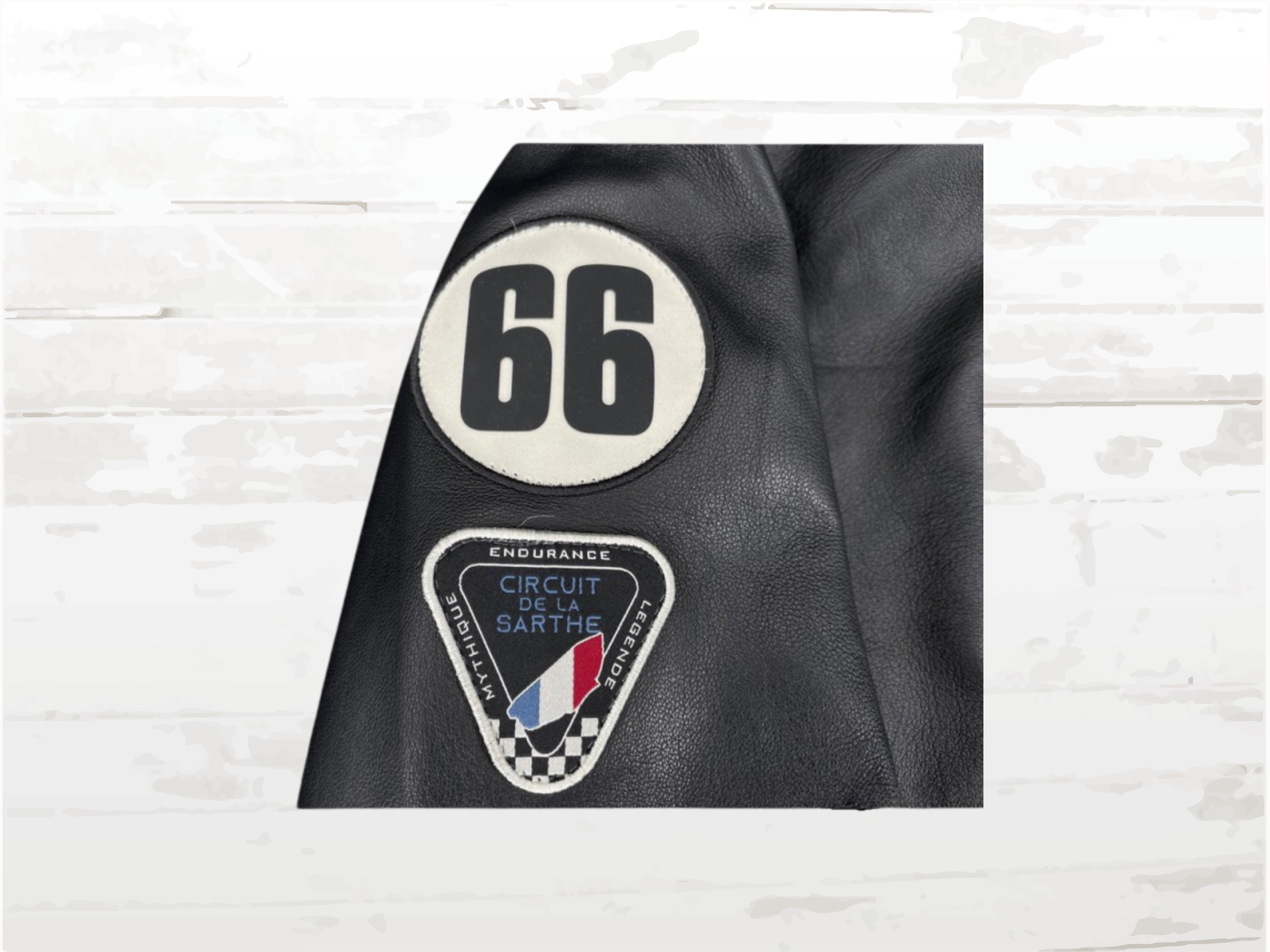 24h Le Mans Sten Leather Jacket Black - Vintage Racing Heritage | Men's