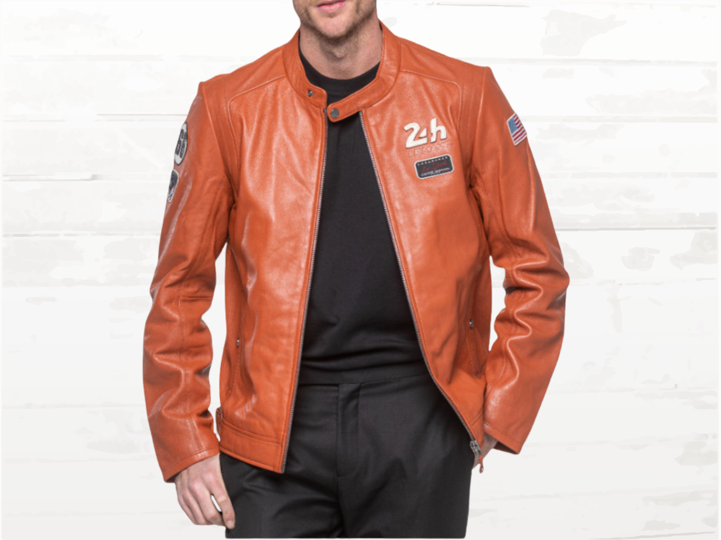 24h Le Mans Sten Leather Jacket Rusty - Vintage Racing Heritage | Men's