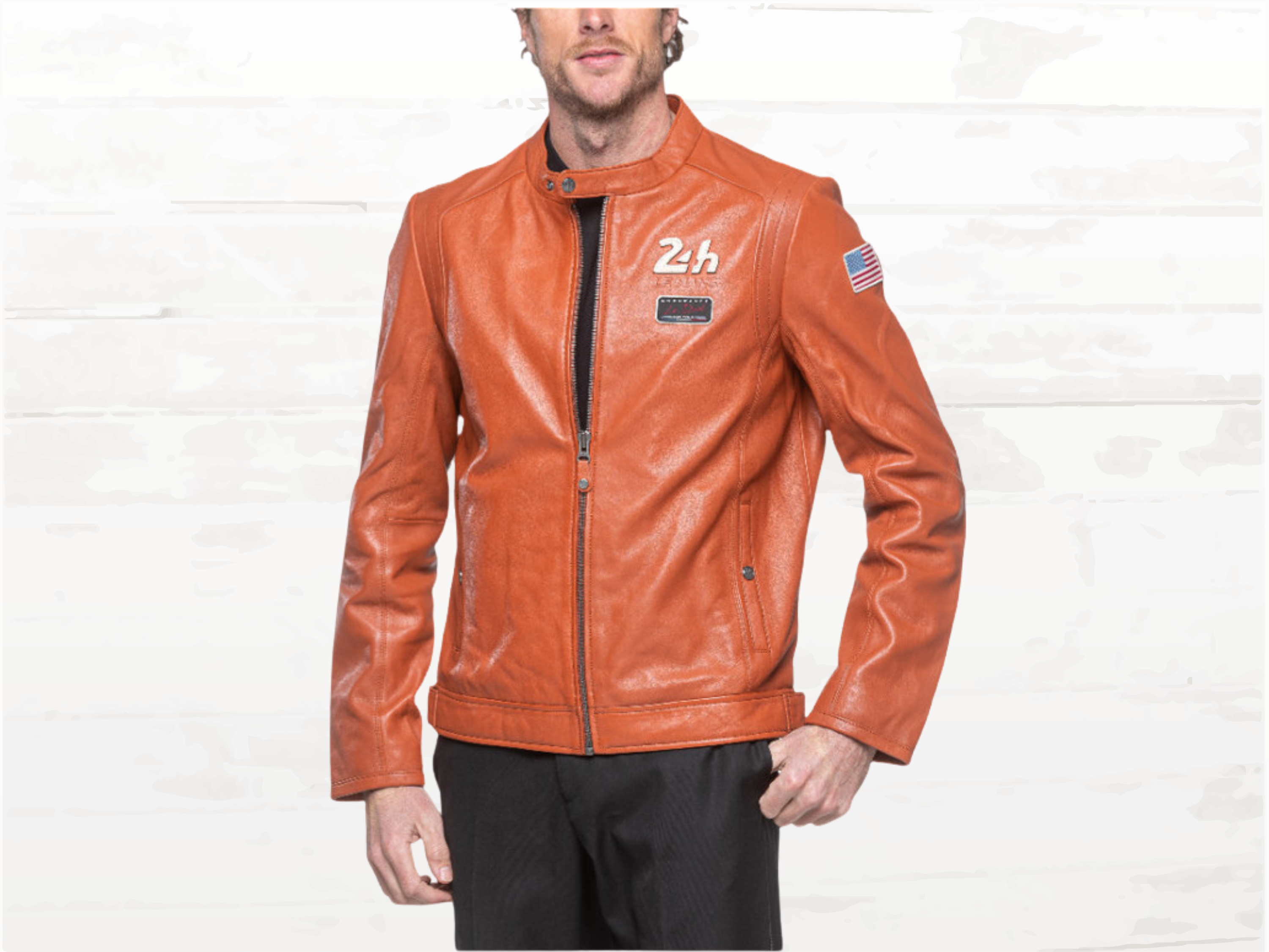 24h Le Mans Sten Leather Jacket Rusty - Vintage Racing Heritage | Men's
