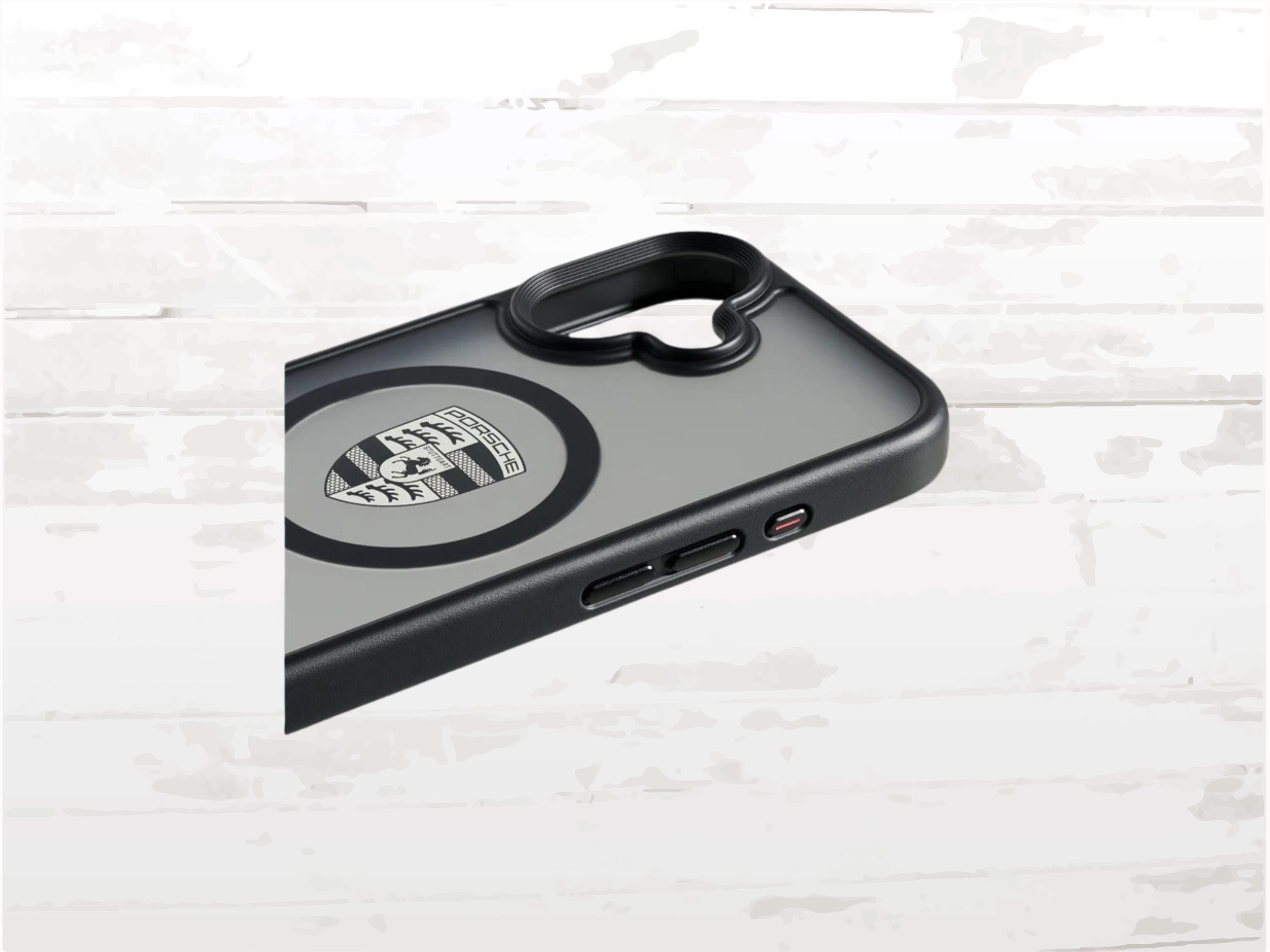 Porsche iPhone 17 Case I Customisable I Black Transparent MagSafe Cover