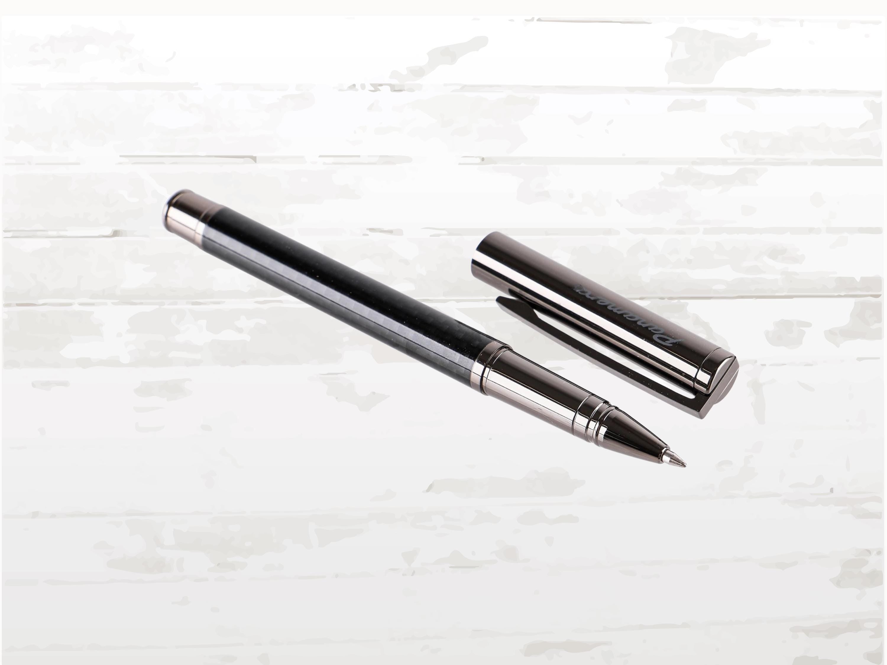 Porsche Panamera Rollerball Pen | Dark Grey Carbon Design | Refined Gift Car lovers