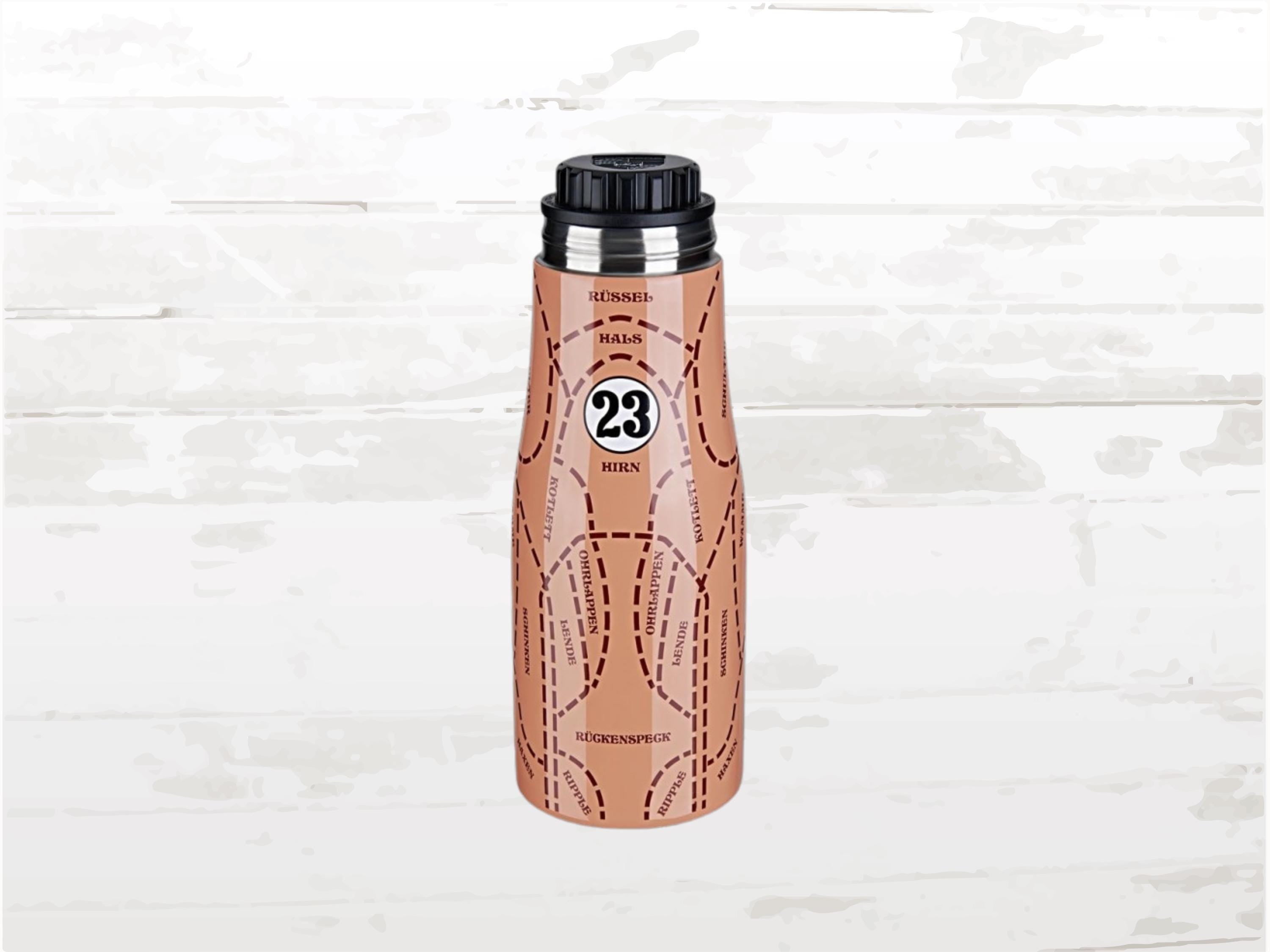 Porsche 917 Pink Pig Thermo Bottle: Le Mans Design, Collector's Gift