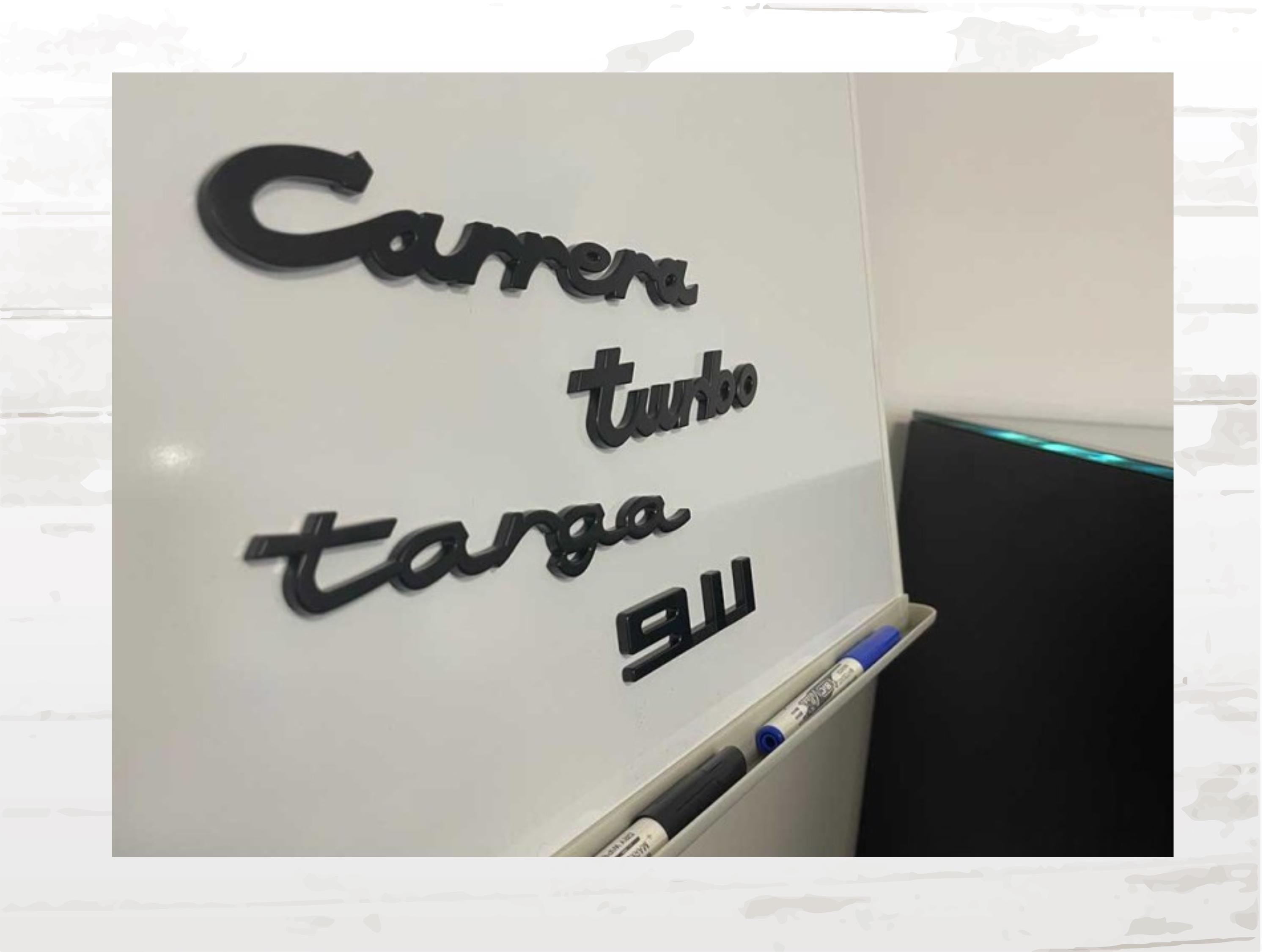 Porsche Magnet Set – 911, Carrera, Targa, Turbo | Gift Boxed Monogram Magnets