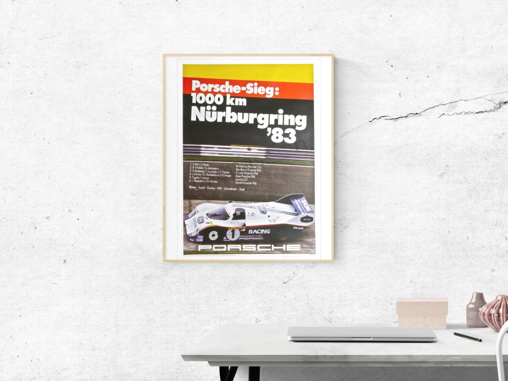 Porsche Poster 1000 km Nürburgring 1983 Poster, Classic Endurance Racing