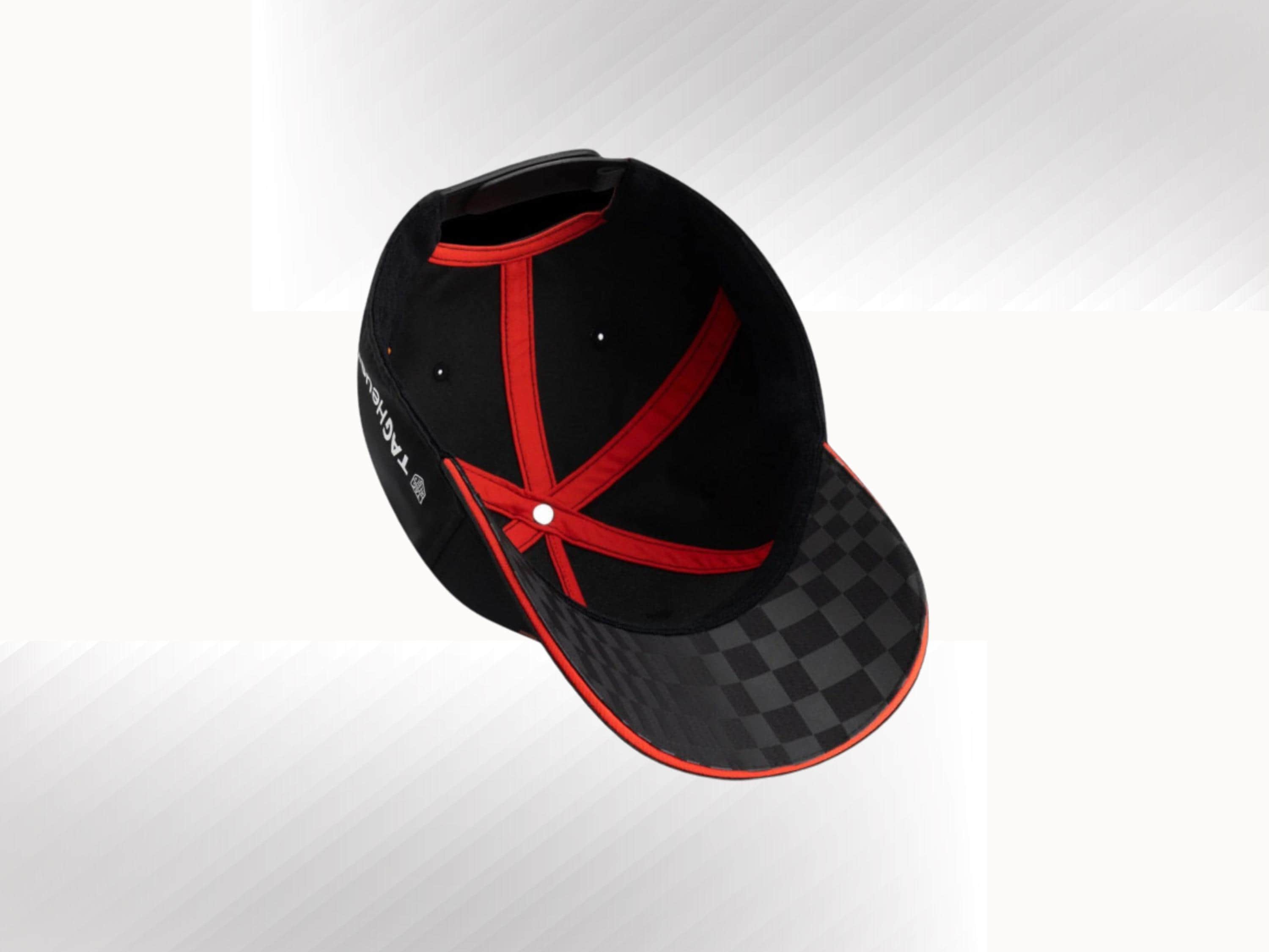 Porsche Motorsport Hat: Black Racing Cap with Sponsor Logos