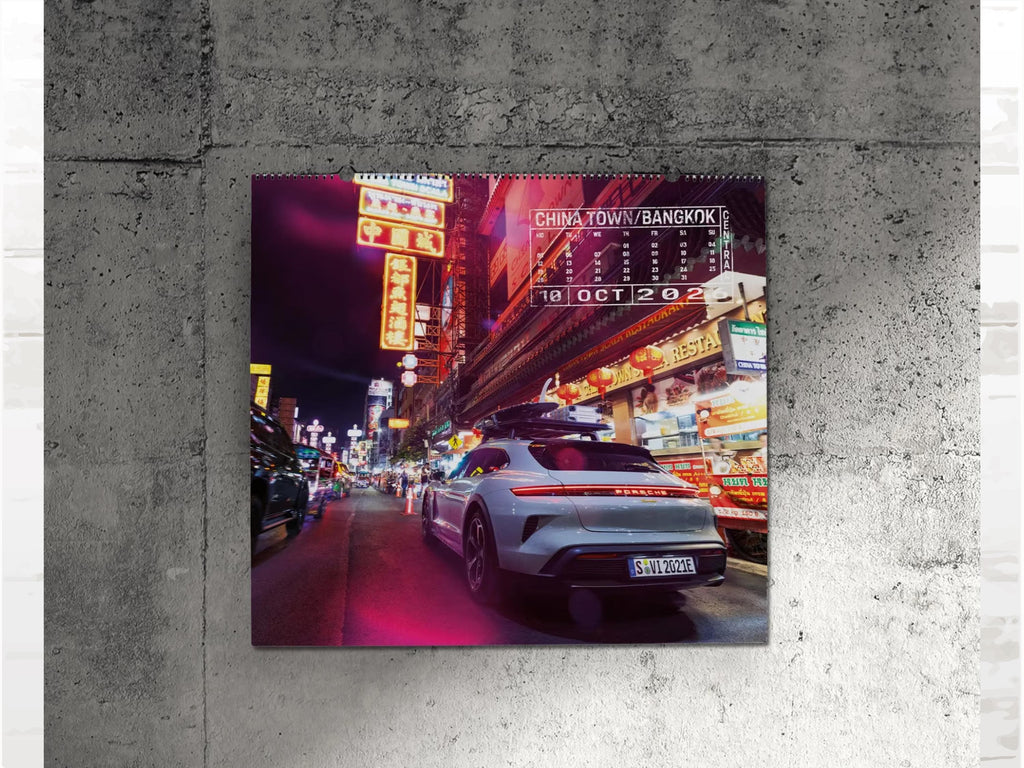 Porsche 2026 Calendar Thailand Trailblazers | Collector's Edition with Coin | Wall Calendar