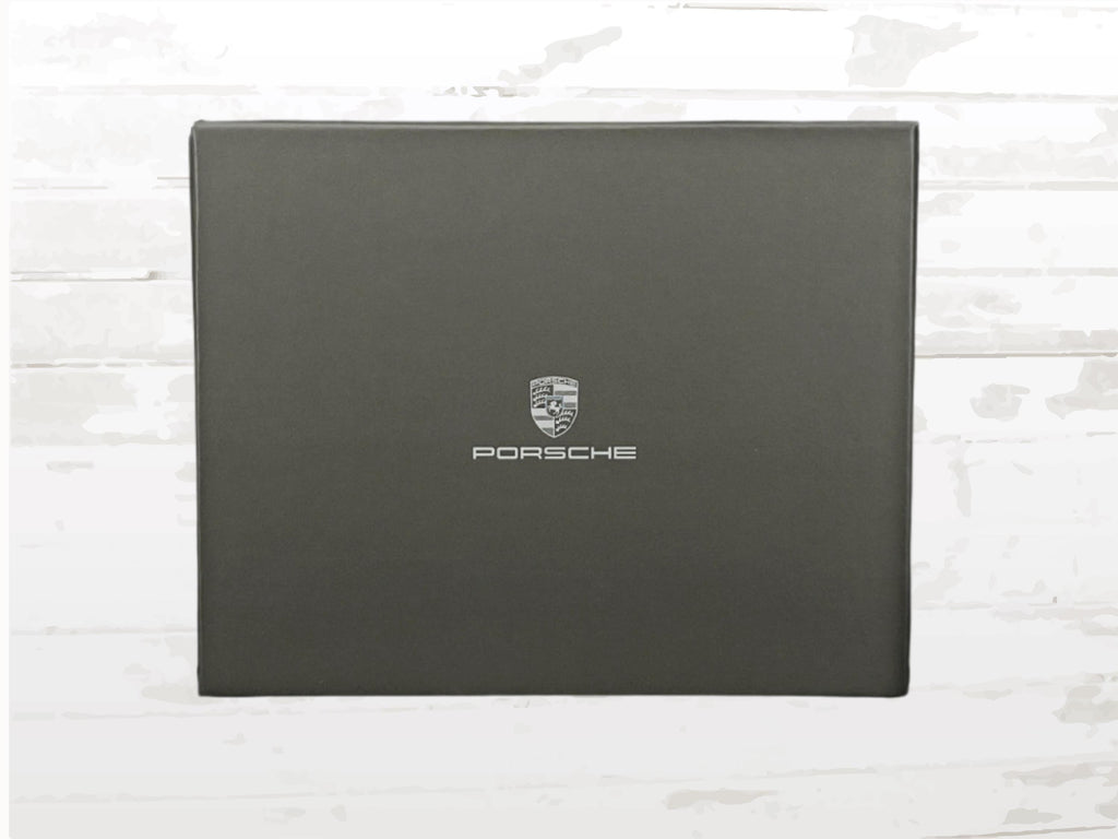 Porsche Leather Wallet for Men – Black with Embossed Crest