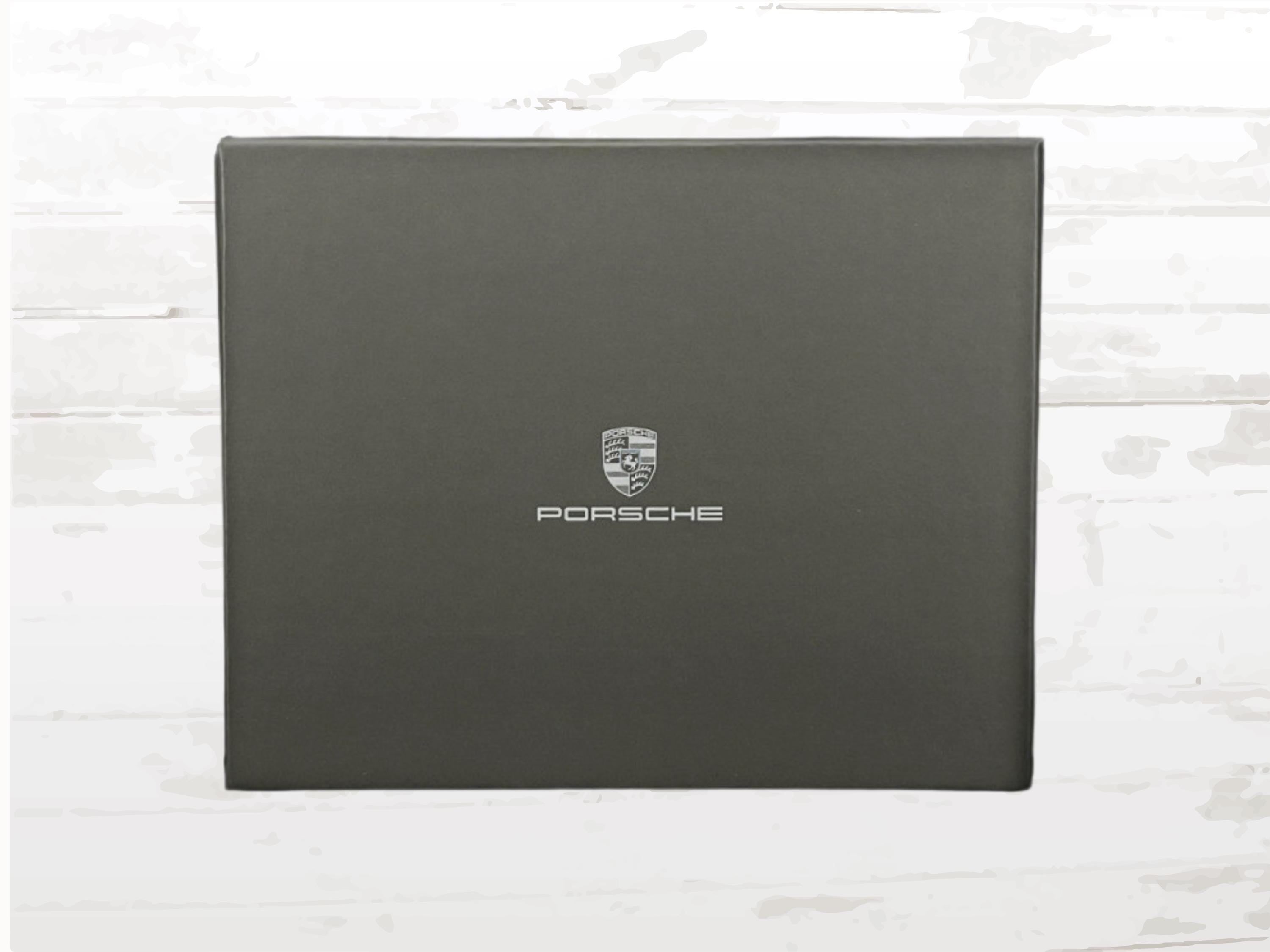 Porsche Leather Wallet for Men – Black with Embossed Crest
