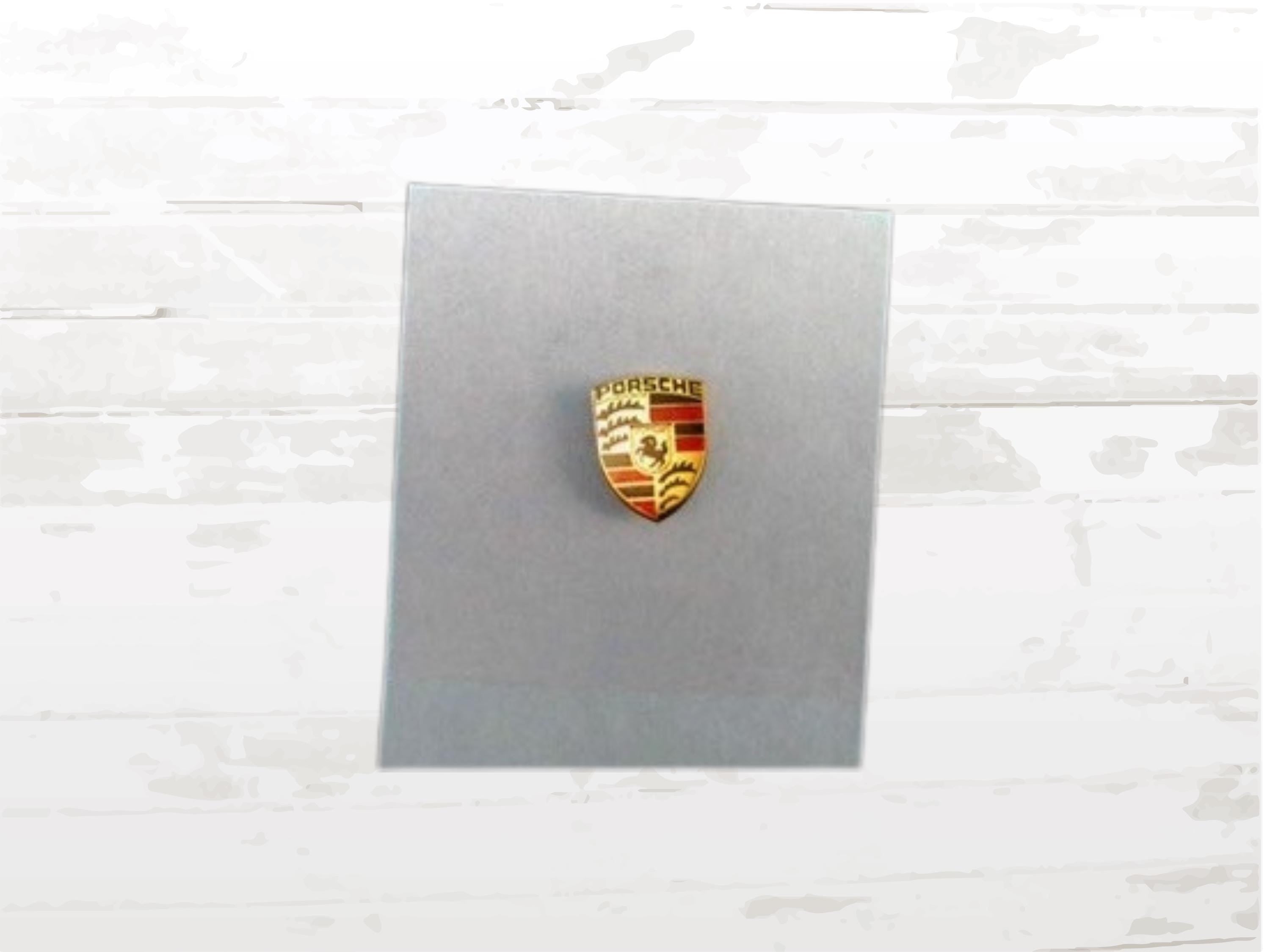 Gold Porsche Crest Pin: Collector's Lapel Badge