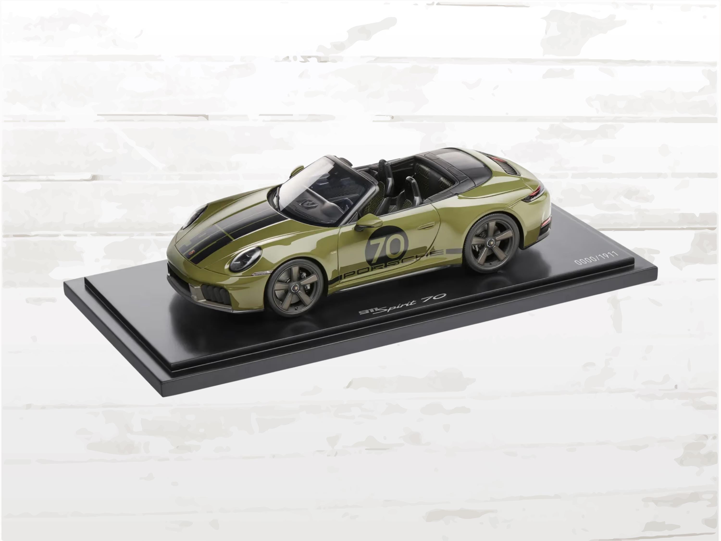 Porsche 911 Spirit 70 Type 992 Cabriolet 2025 Olive Neo 1:18 | Spark | Limited Edition