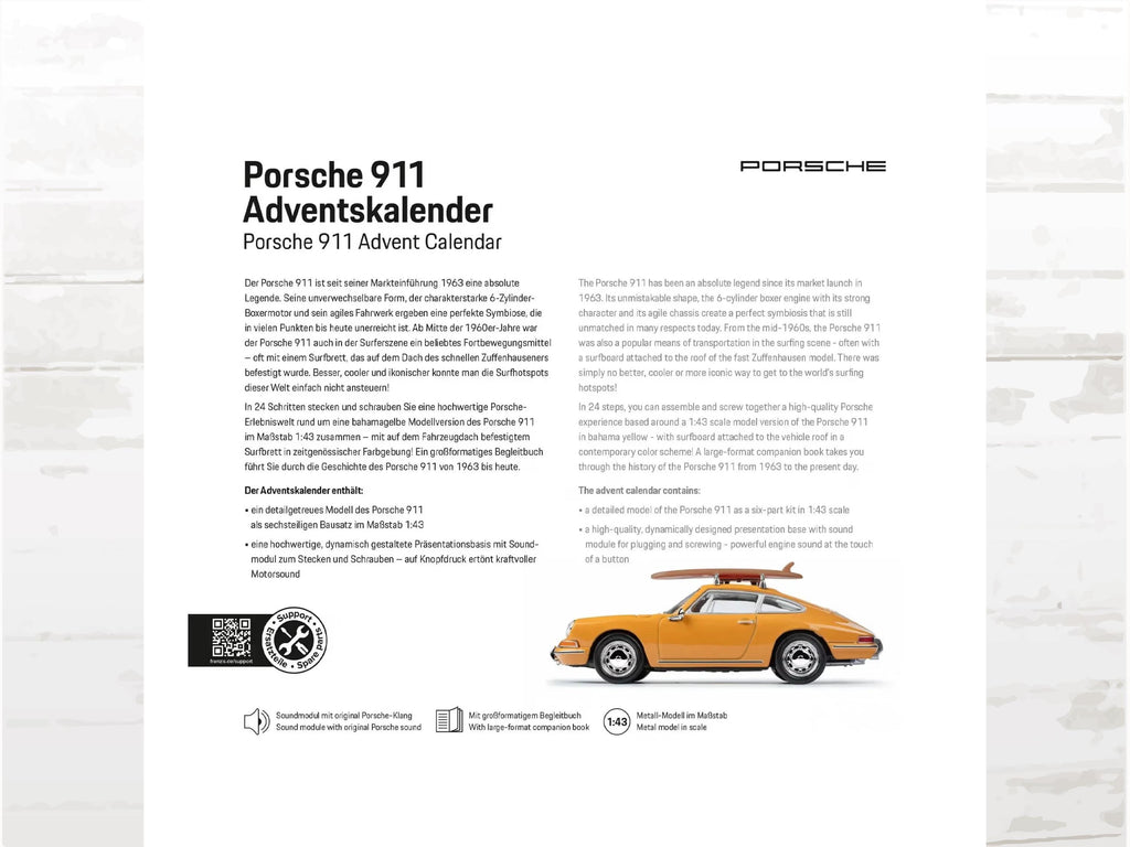 Porsche 911 Surf Edition Advent Calendar | 1:43 Model Kit