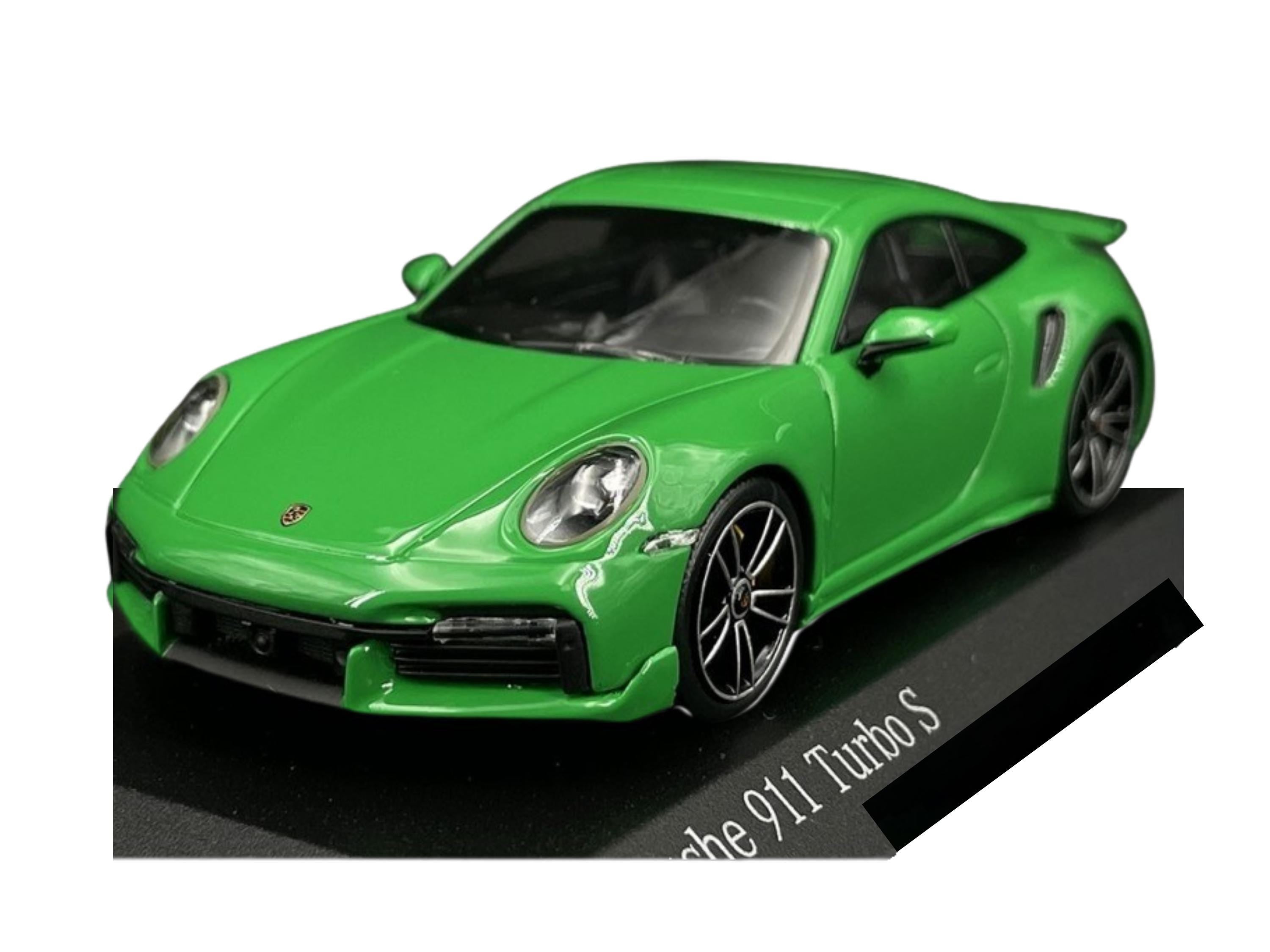 Porsche Scale Model Car I 911 Turbo S Coupe Sport Design 2021 – Python Green | 1:43 Scale Model Car | Collector’s Gift | Limited Edition | Car Lover