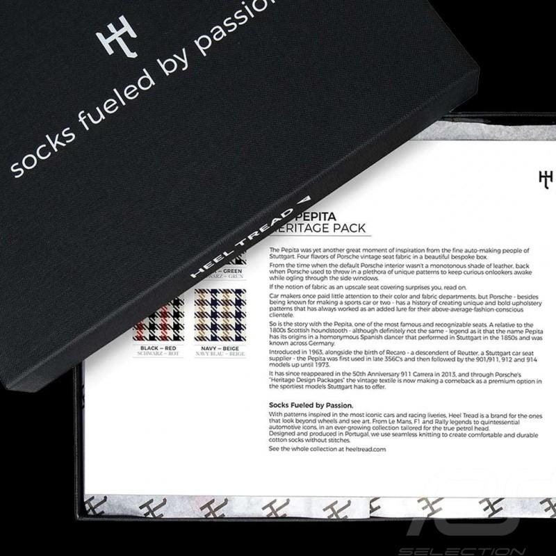 Porsche 911 Pepita Socks Box Set: Recaro Heritage Collection