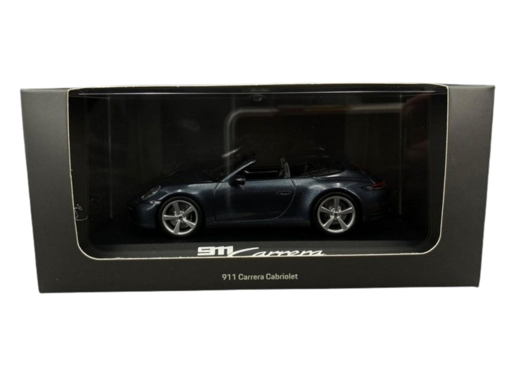 Porsche 911 Carrera Cabriolet Diecast Model | Biscay Blue, 1:43 Scale