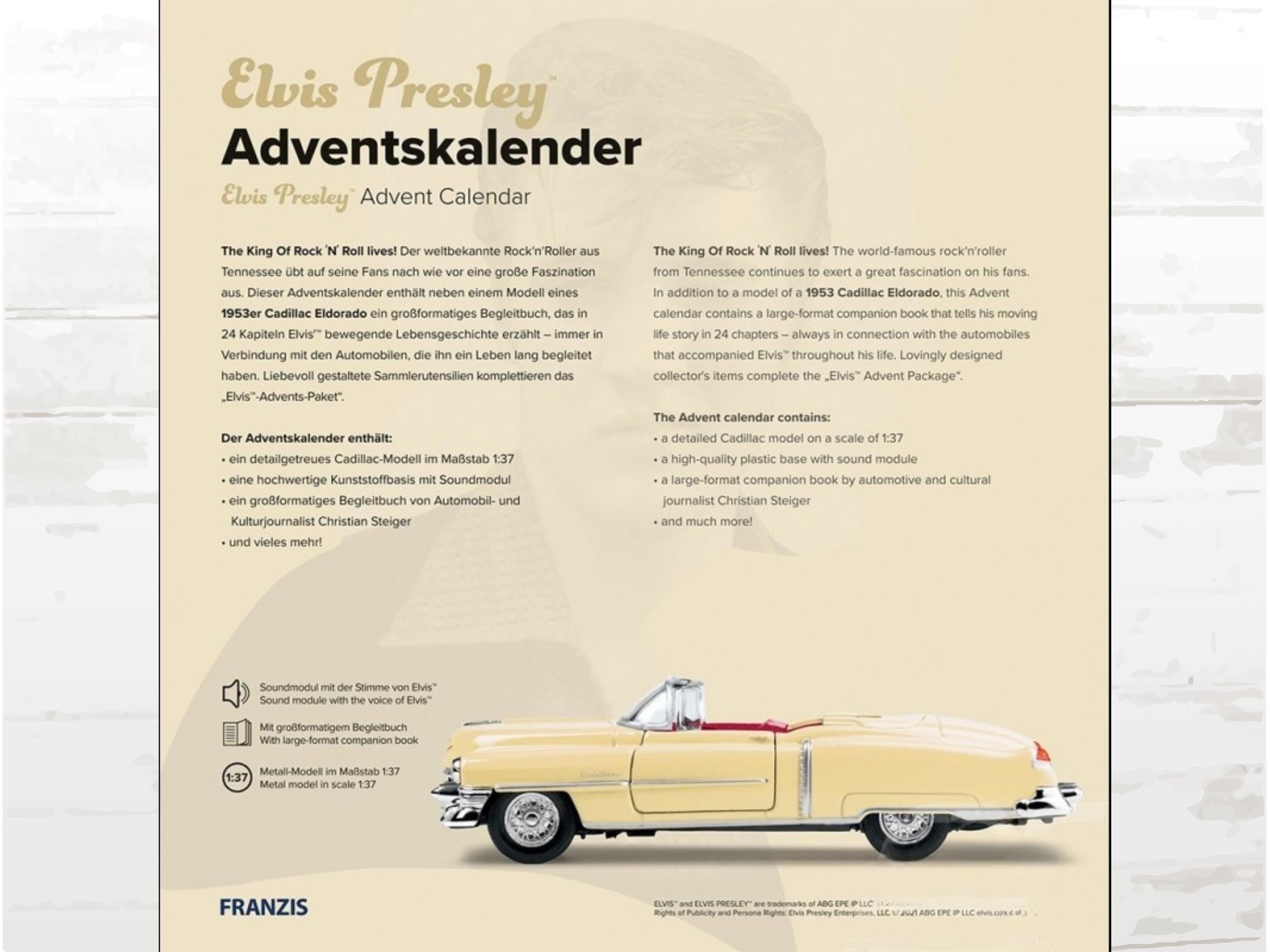 Elvis Presley's 1953 Cadillac Eldorado Advent Calendar: DIY Model Kit