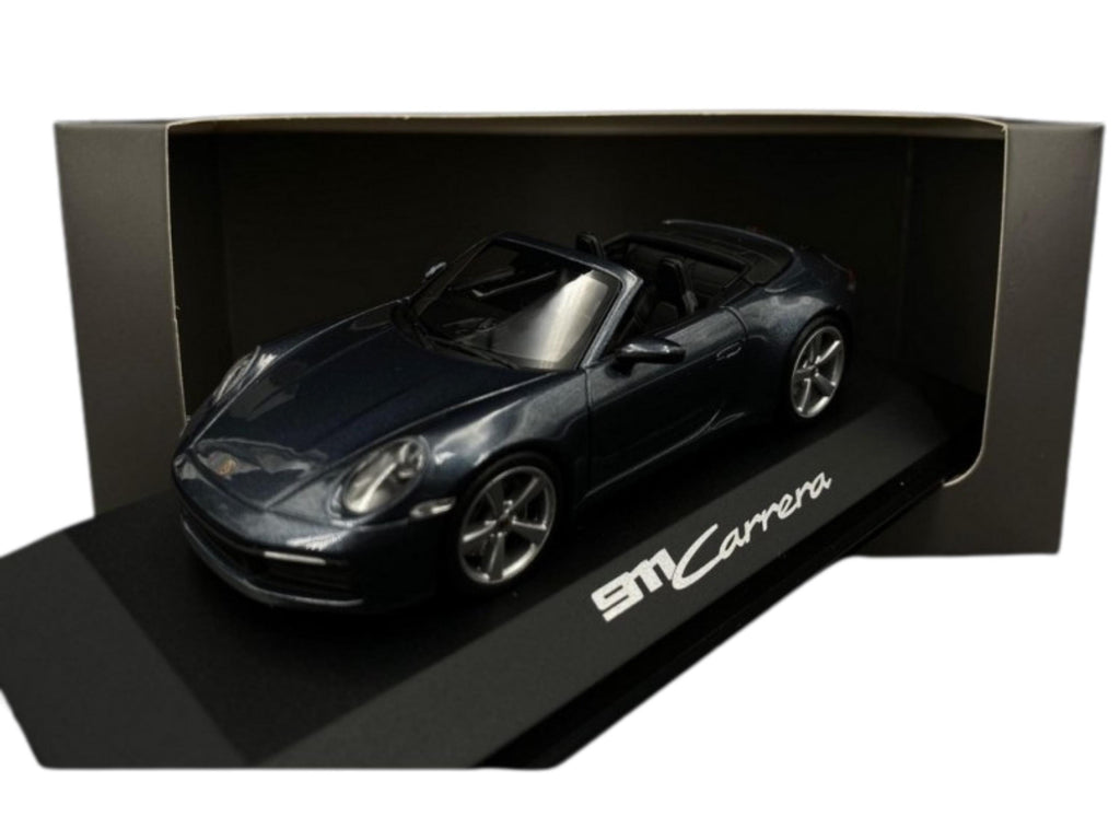 Porsche 911 Carrera Cabriolet Diecast Model | Biscay Blue, 1:43 Scale