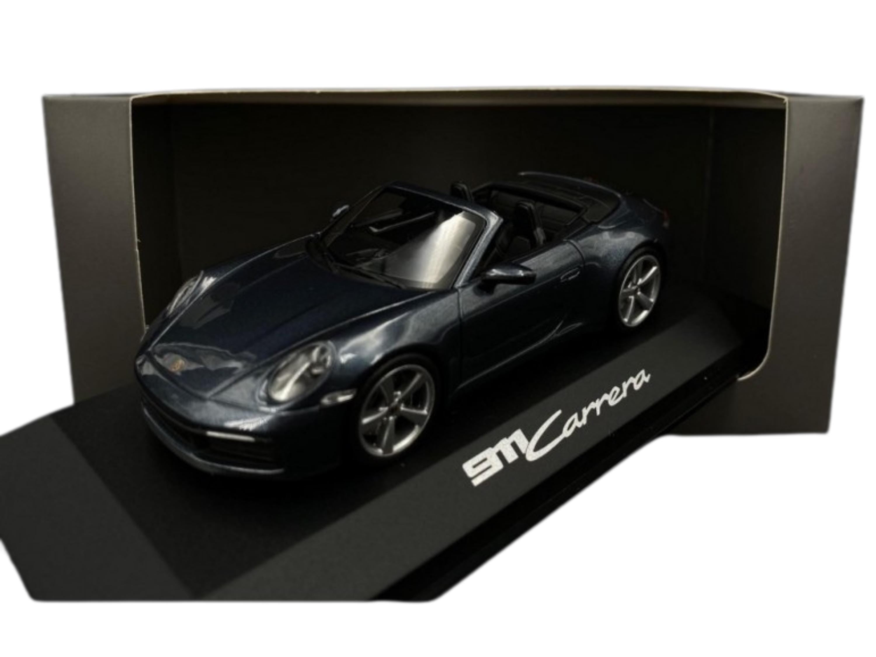 Porsche 911 Carrera Cabriolet Diecast Model | Biscay Blue, 1:43 Scale