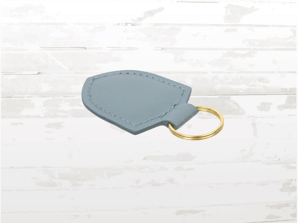 Porsche Blue Leather Keyring | Crest Logo Keychain | luxury gift Car Lovers