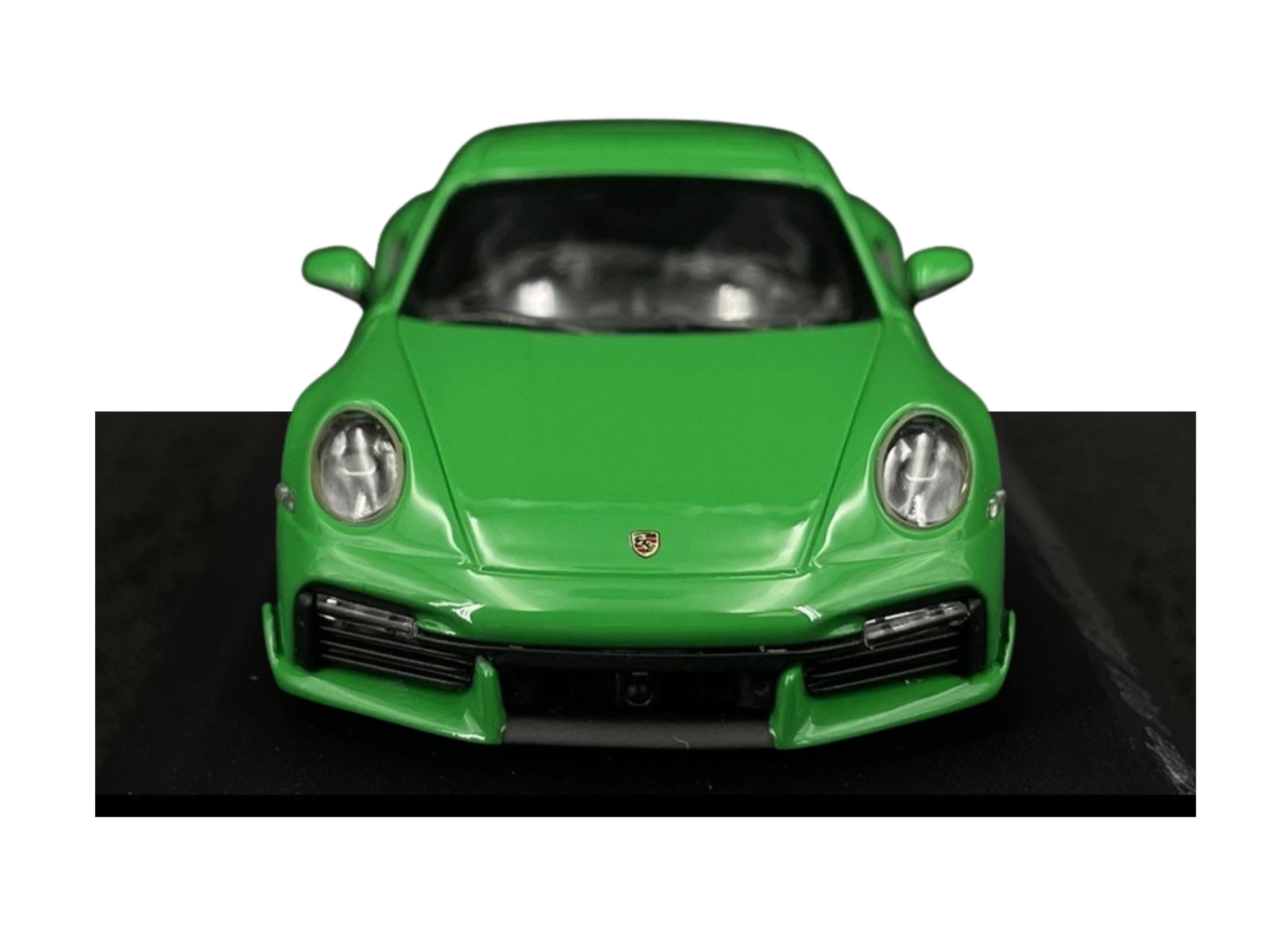 Porsche Scale Model Car I 911 Turbo S Coupe Sport Design 2021 – Python Green | 1:43 Scale Model Car | Collector’s Gift | Limited Edition | Car Lover