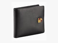 Porsche Men's Leather Wallet with Metal Crest – Premium Cowhide | 12 Card Slots, Zip Coin Pocket – Luxury