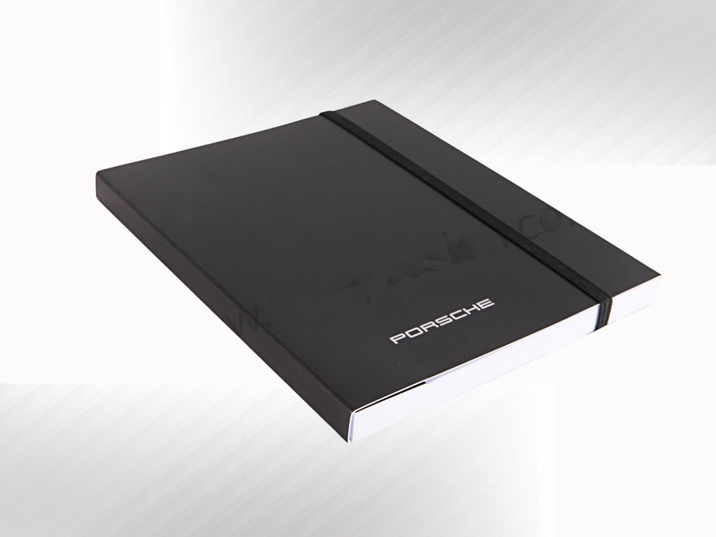 Porsche Notebook with Pen Essential | Black | Made in Germany | A5 Notepad