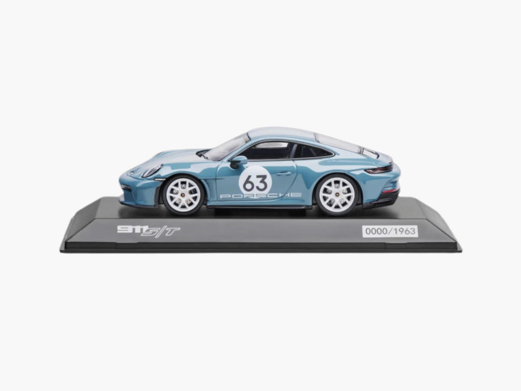 Porsche 911 S/T Scale Model: 992, Shore Blue Metallic, 1/43, Limited Edition