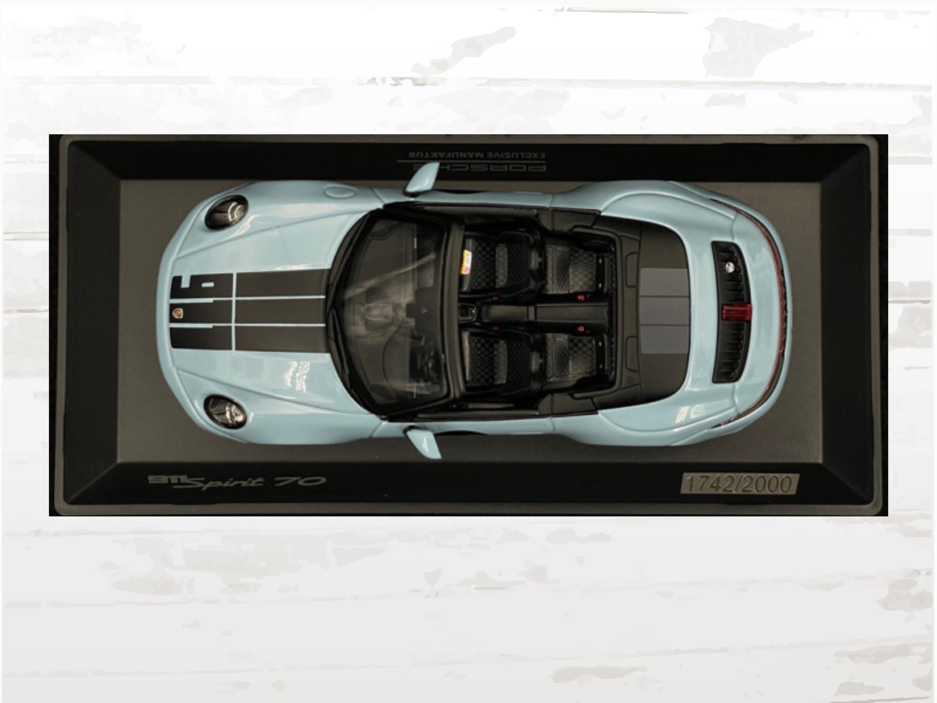 Porsche 911 Spirit 70 Type 992 Cabriolet 2025 Messen Blue 1/43, Limited Edition model