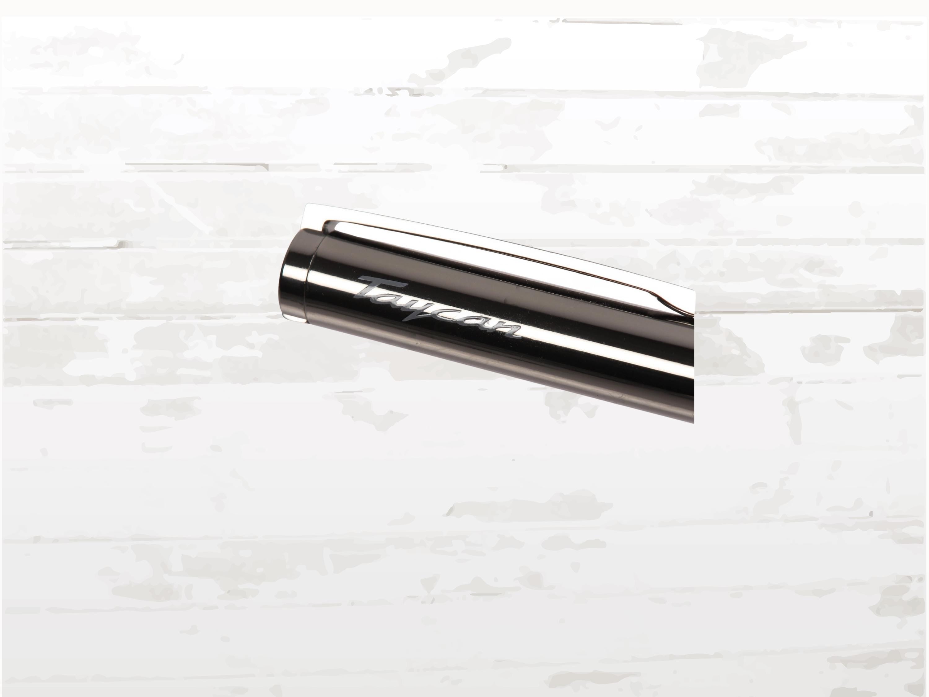 Porsche Taycan Rollerball pen | Dark Grey Metallic Carbon Design | Christmas Gift & Stocking Filler