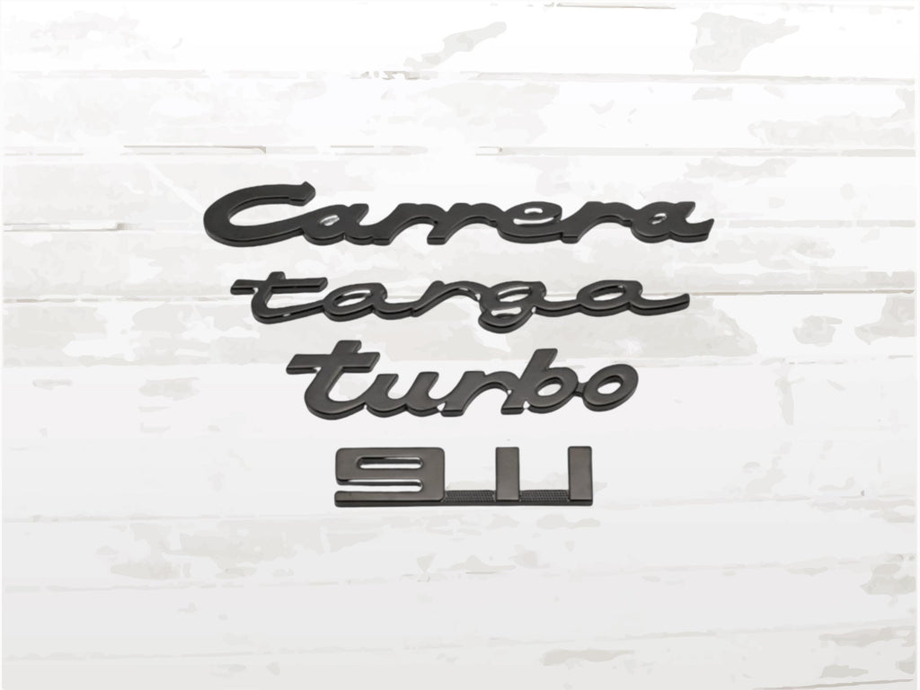 Porsche Magnet Set – 911, Carrera, Targa, Turbo | Gift Boxed Monogram Magnets