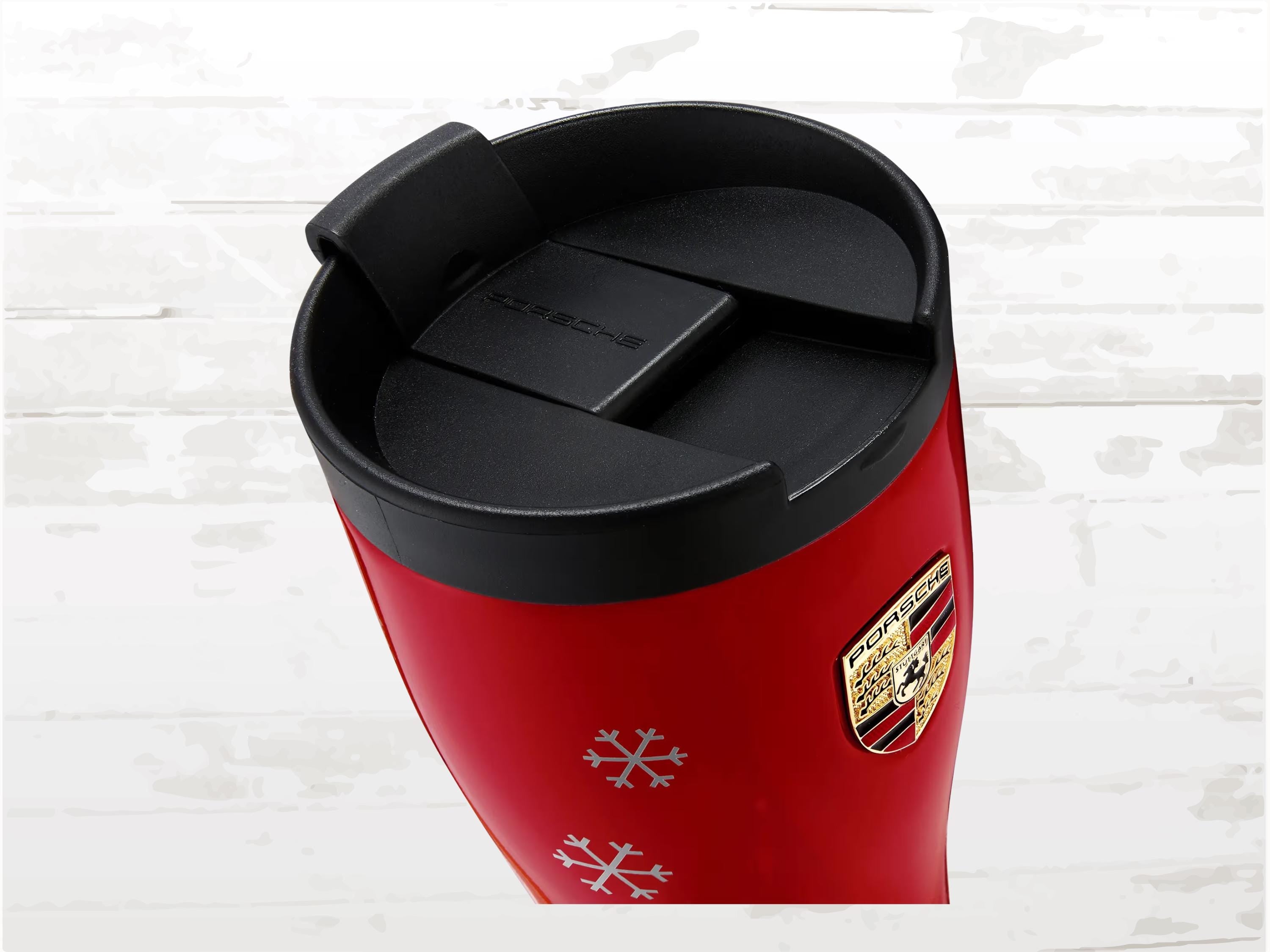 Porsche 917 Salzburg Winter Edition Travel Mug, Red Thermal Cup 460ml, Christmas Gift, Leak-Proof Double Wall Stainless Steel