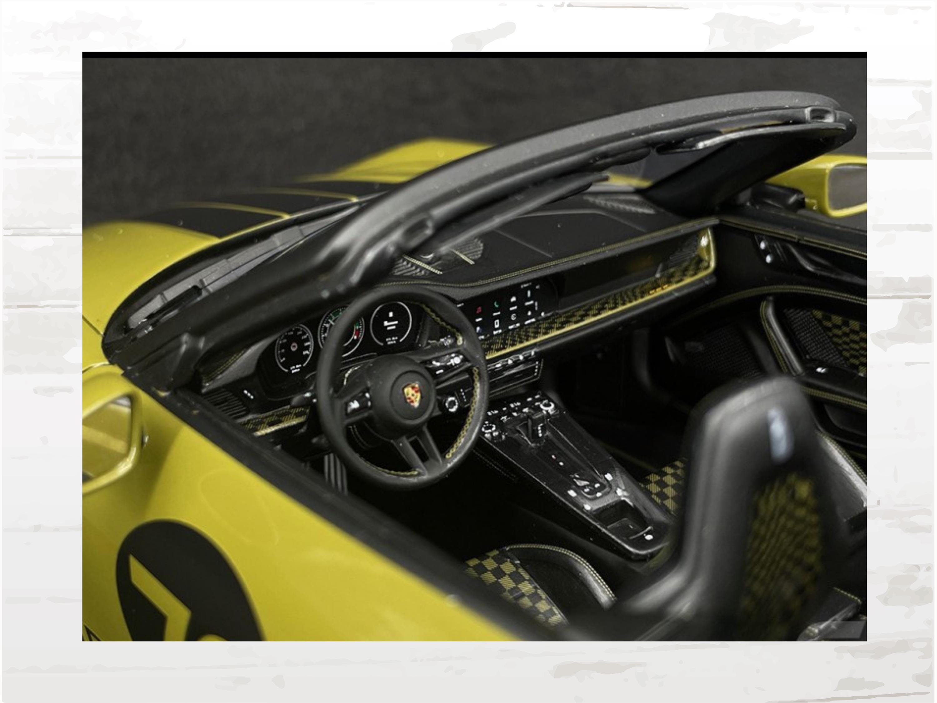 Porsche 911 Spirit 70 Type 992 Cabriolet 2025 Olive Neo 1:18 | Spark | Limited Edition