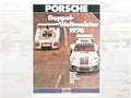 Porsche Poster Doppel-Weltmeister 1976 Poster, Martini Racing , Car fans gift