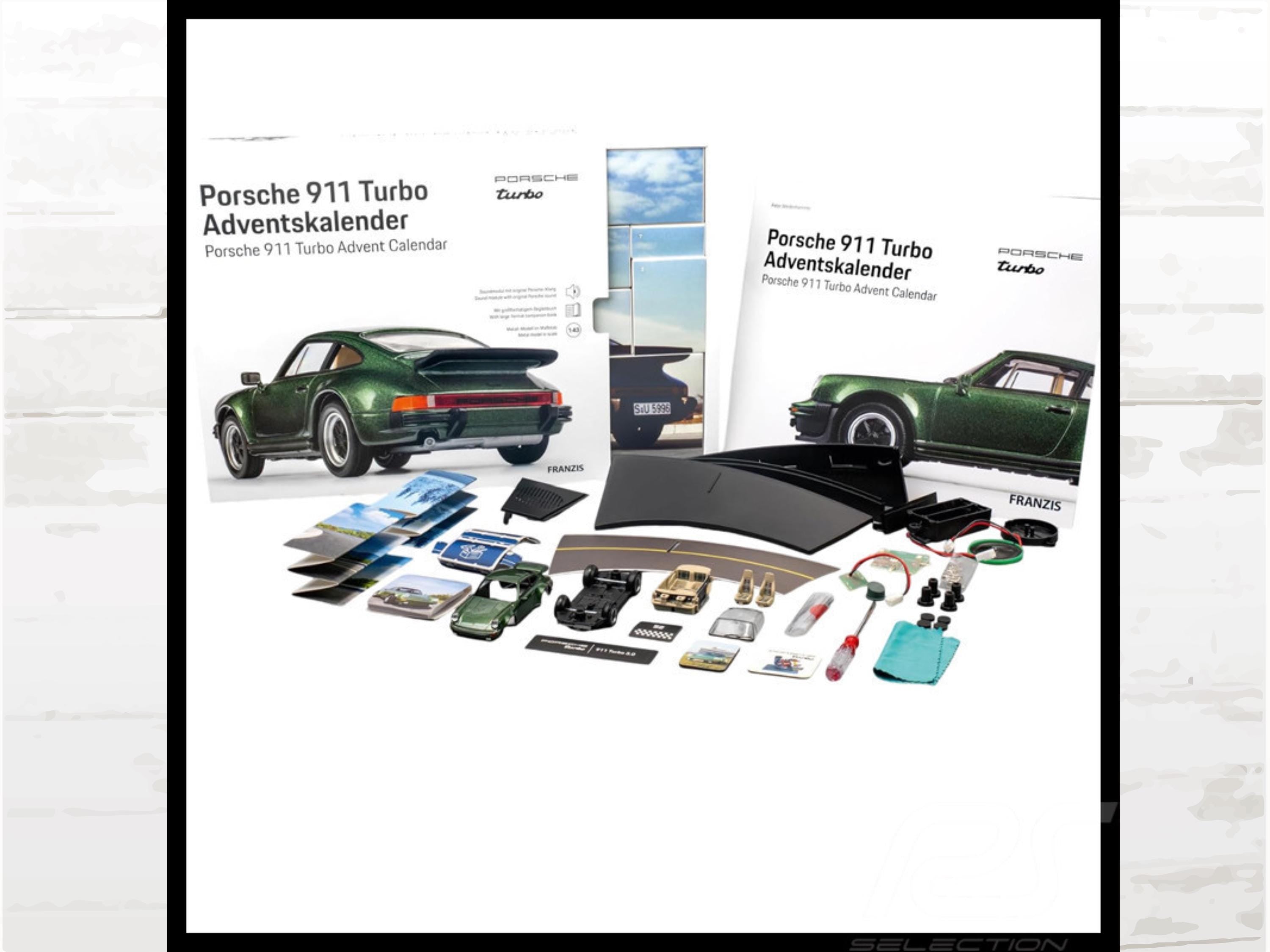 Porsche 911 Turbo Advent Calendar, 1:43 Model, Christmas Gift 14 plus