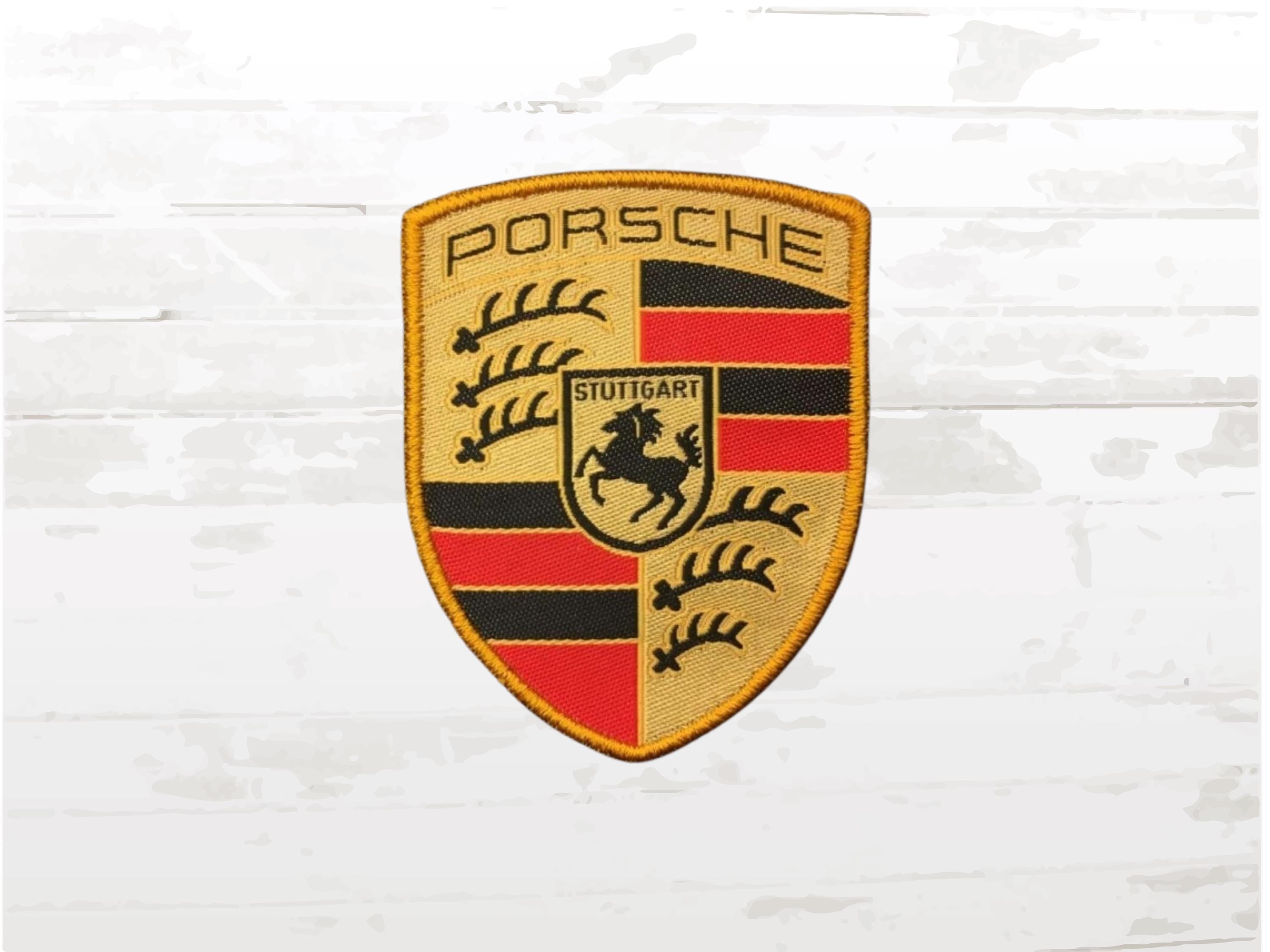 Porsche Embroidered Patch | Sew-On Emblem | Car Fan Gift